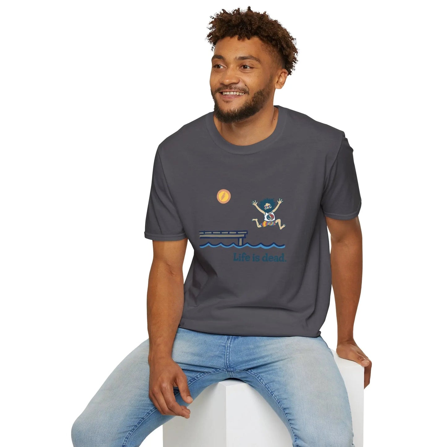 Life is Dead Jerry's Playin' At the Lake Unisex T-Shirt Grateful Dead