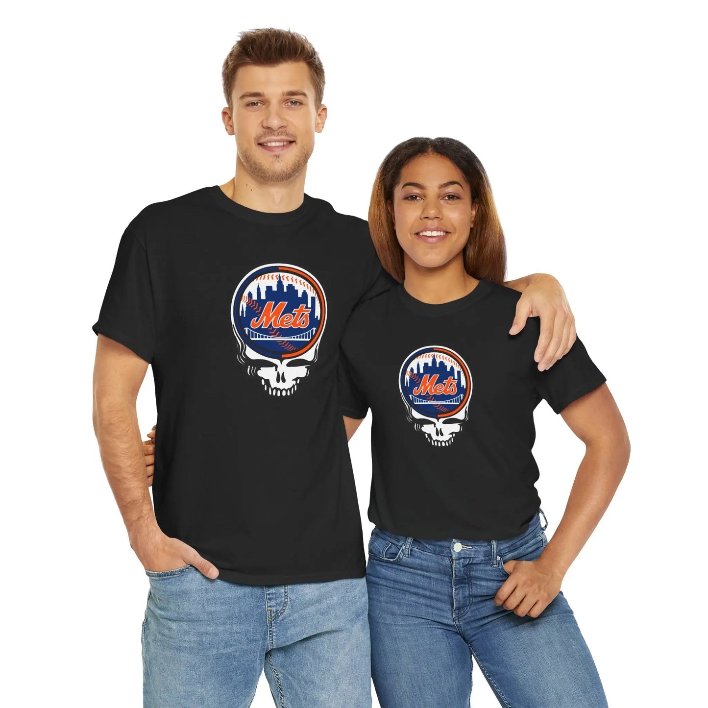 New York Baseball Edition Skull T-Shirt Ballpark Collection MLB