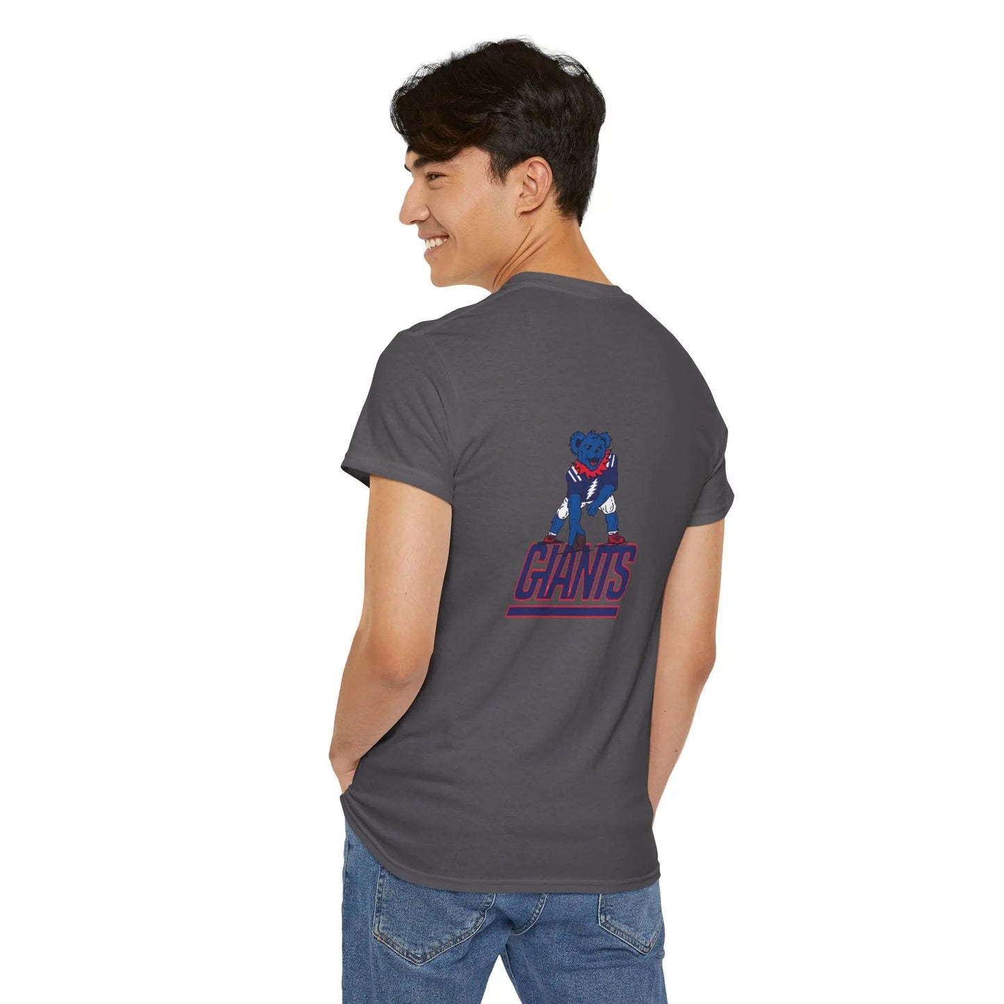 New York Giants Grateful Dead Dancing Bear Two-Sided T-Shirt The Gridiron Collection