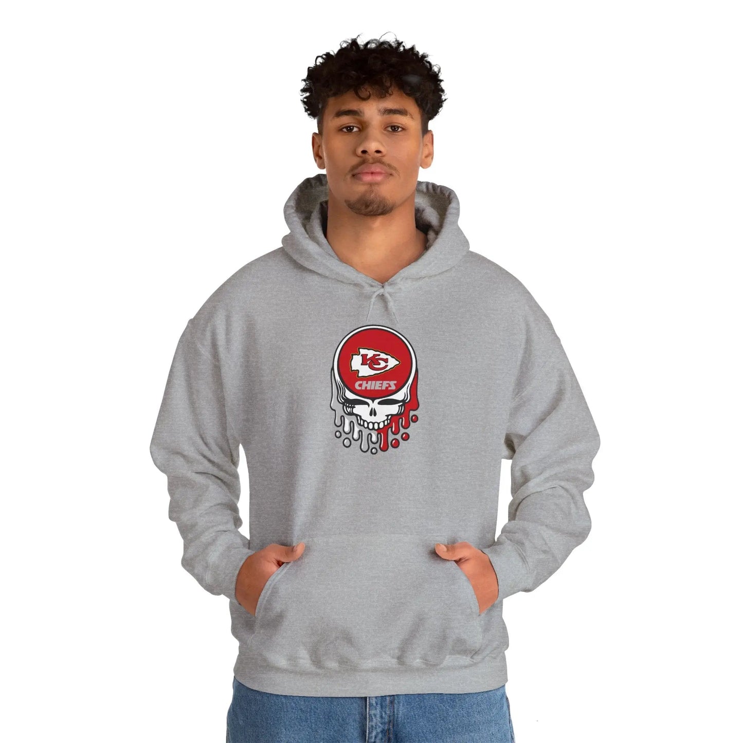 Kansas City Chiefs Grateful Dead Hooded Sweatshirt The Gridiron Collection