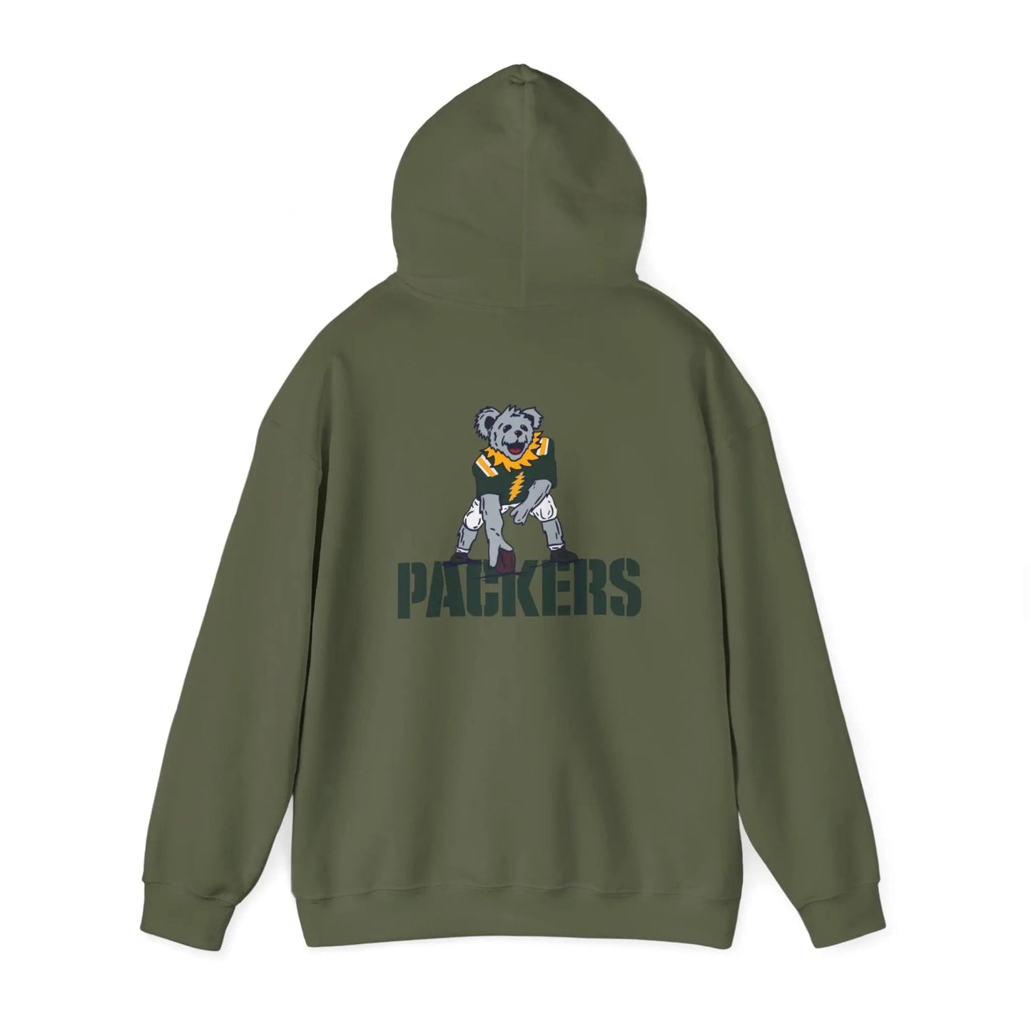 Green Bay Packers Dancing Bear Unisex Hoodie Two-Sided The Gridiron Collection