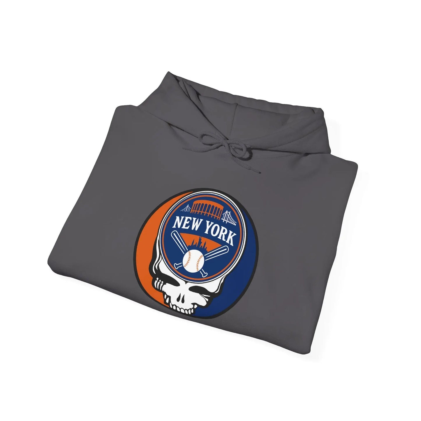 New York Baseball Edition Stealie Grateful Dead Unisex Heavy Blend Hoodie MLB