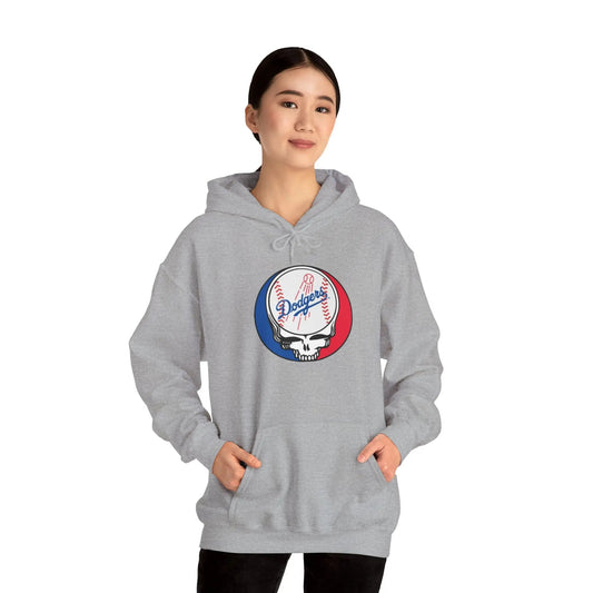 Los Angeles Dodgers Grateful Dead Unisex Heavy Blend Hoodie The Ballpark Collection