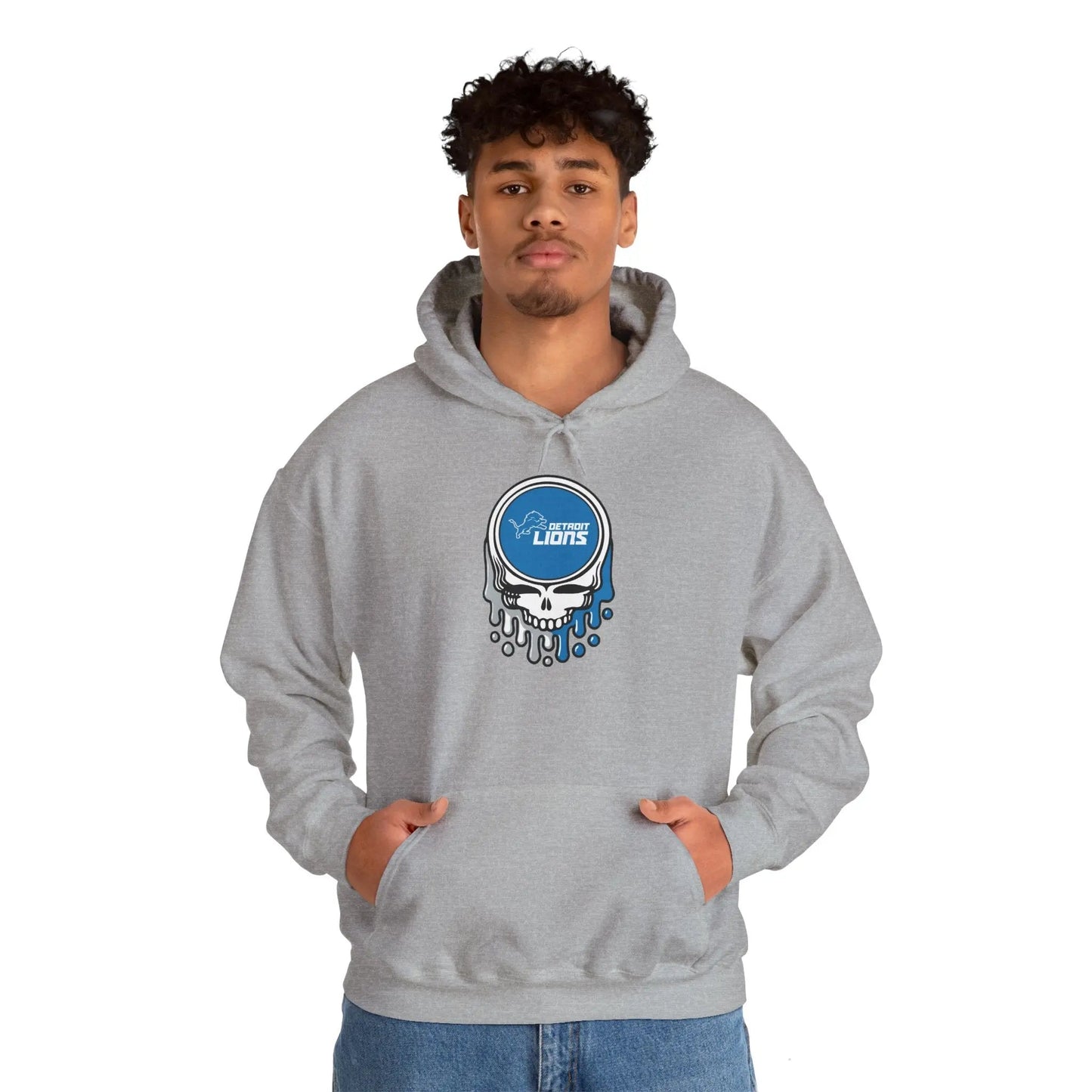 Detroit Lions Grateful Dead Hooded Sweatshirt The Gridiron Collection