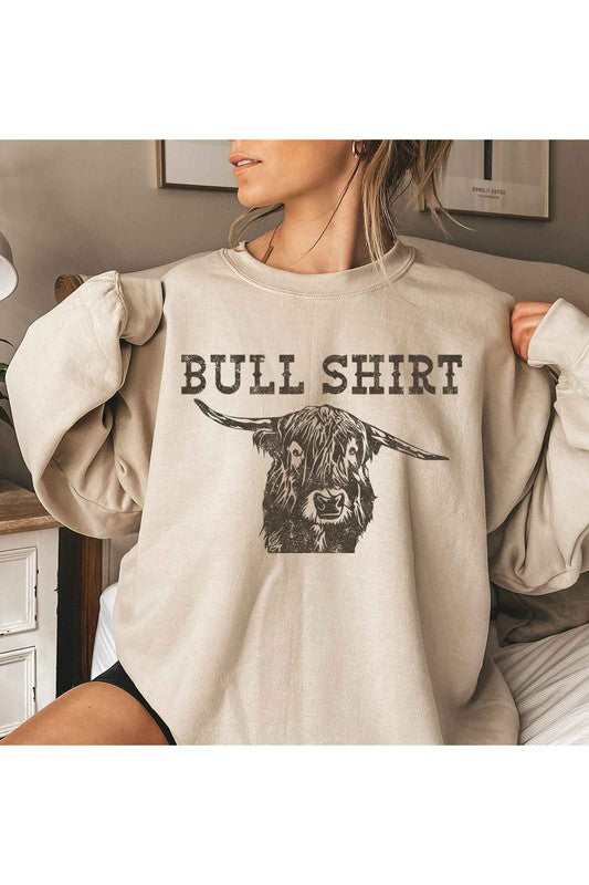 Bull Shirt Graphic Premium Cotton Sweatshirt