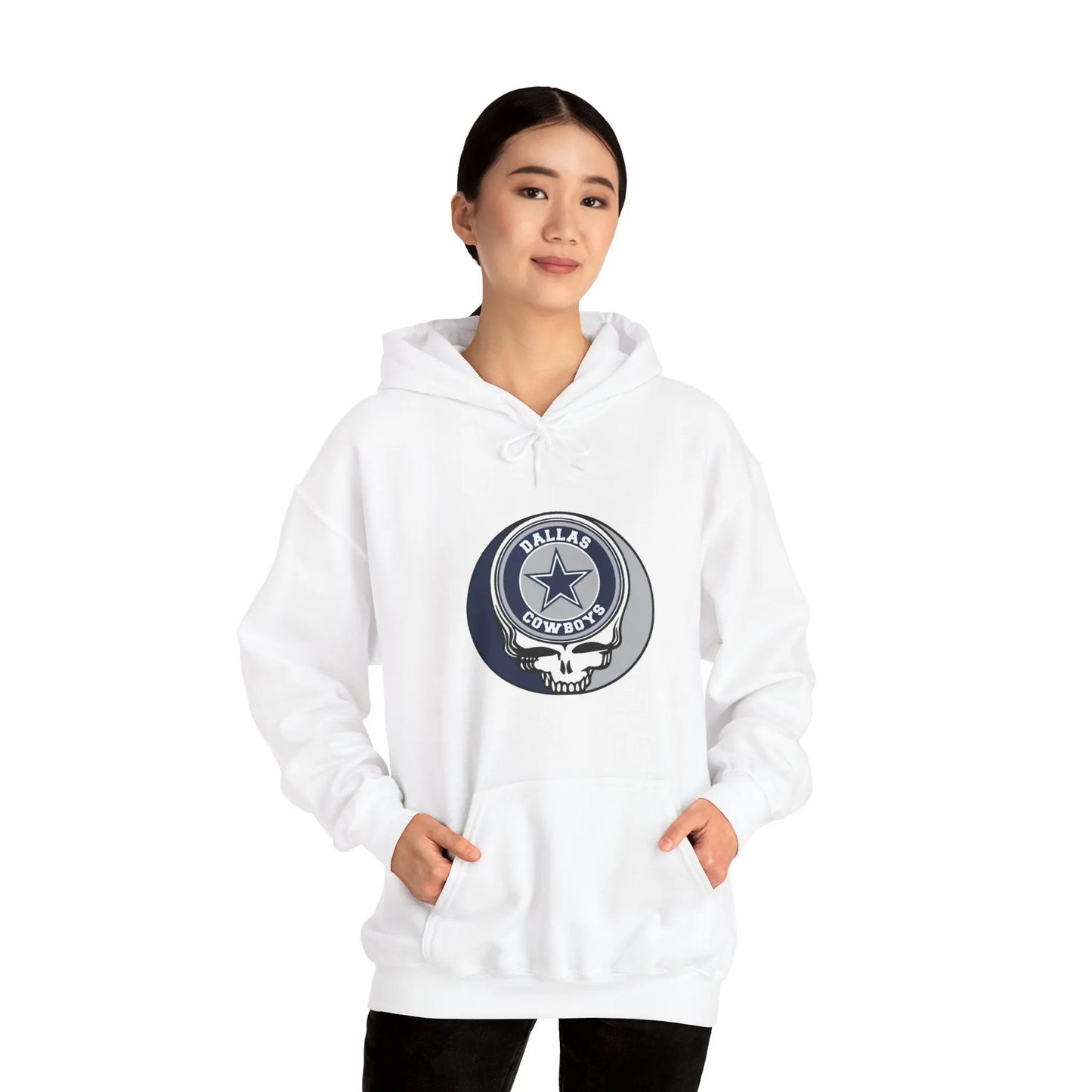 Dallas Cowboys Grateful Dead Hooded Sweatshirt NFL Fan Apparel The Gridiron Collection