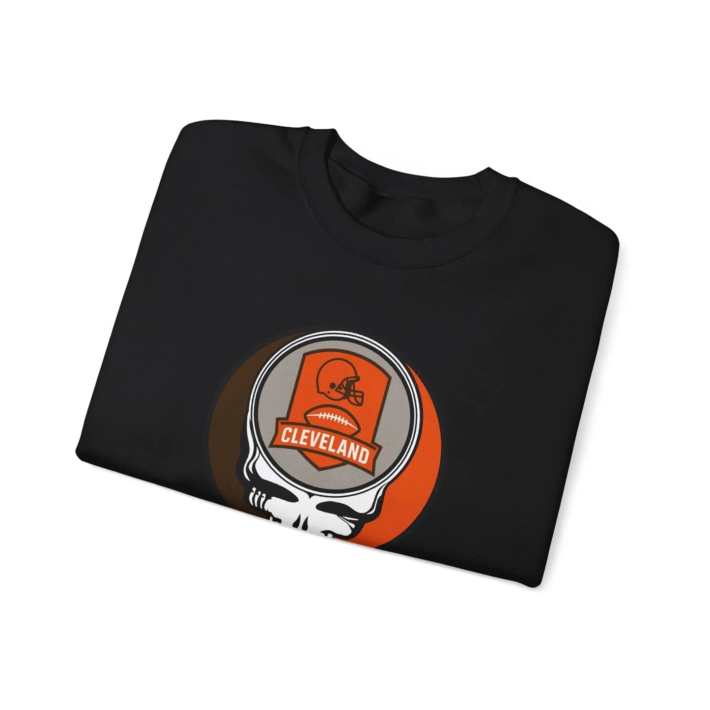 Grateful Dead Stealie Crewneck Heavy Blend Sweatshirt Cleveland Browns NFL