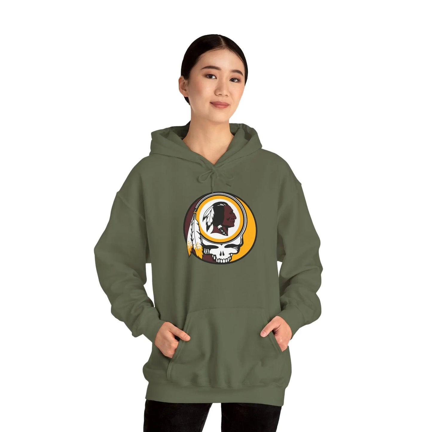 Classic Washington Redskins Stealie Hooded Sweatshirt NFL Fan Apparel