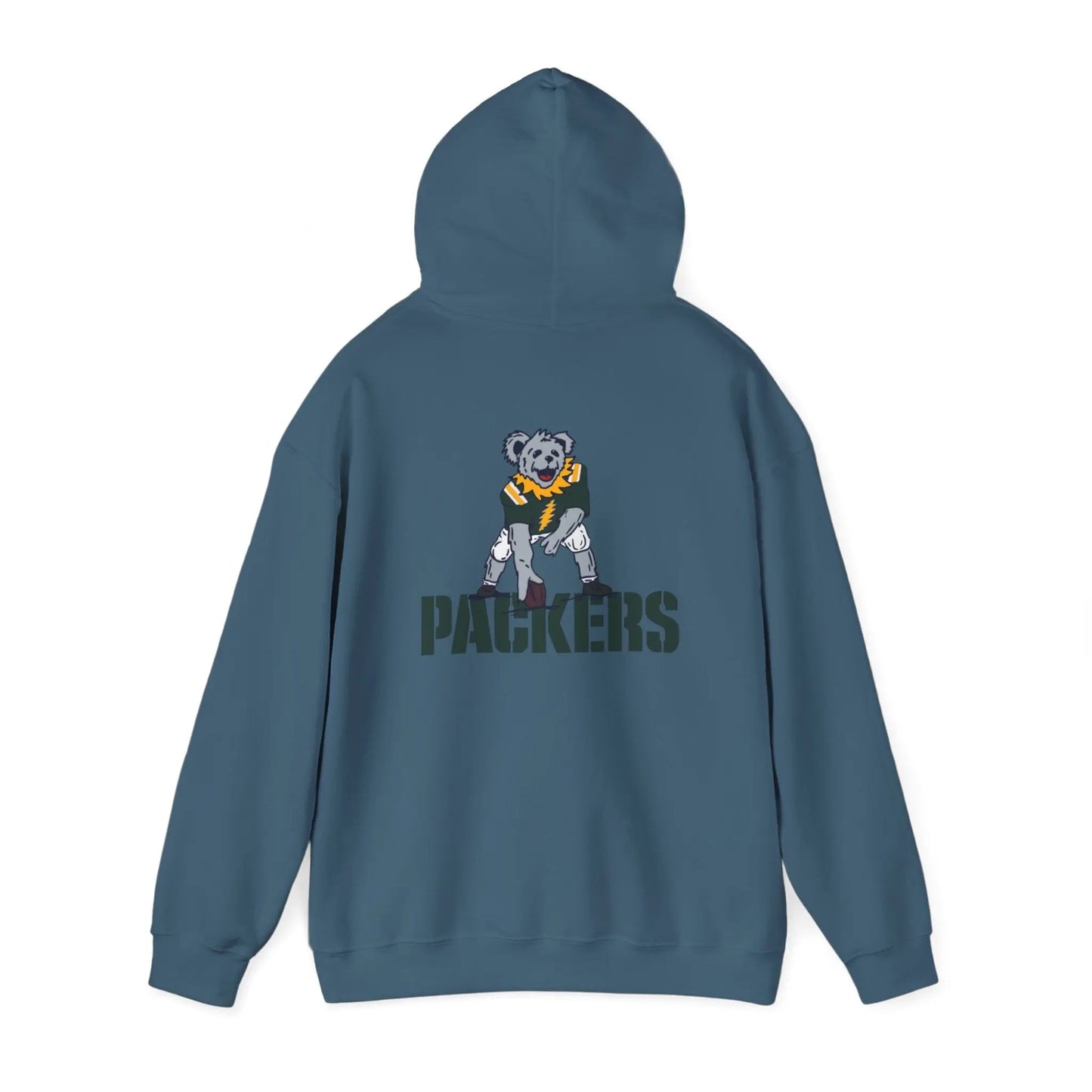 Green Bay Packers Dancing Bear Unisex Hoodie Two-Sided The Gridiron Collection
