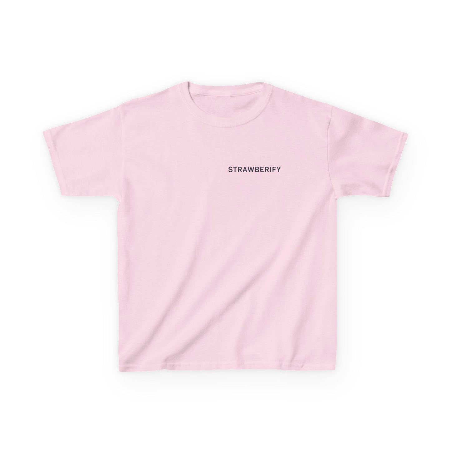 Cool Kids Heavy Cotton™ Tee - 'Strawberify' Graphic Design for Young Trendsetters
