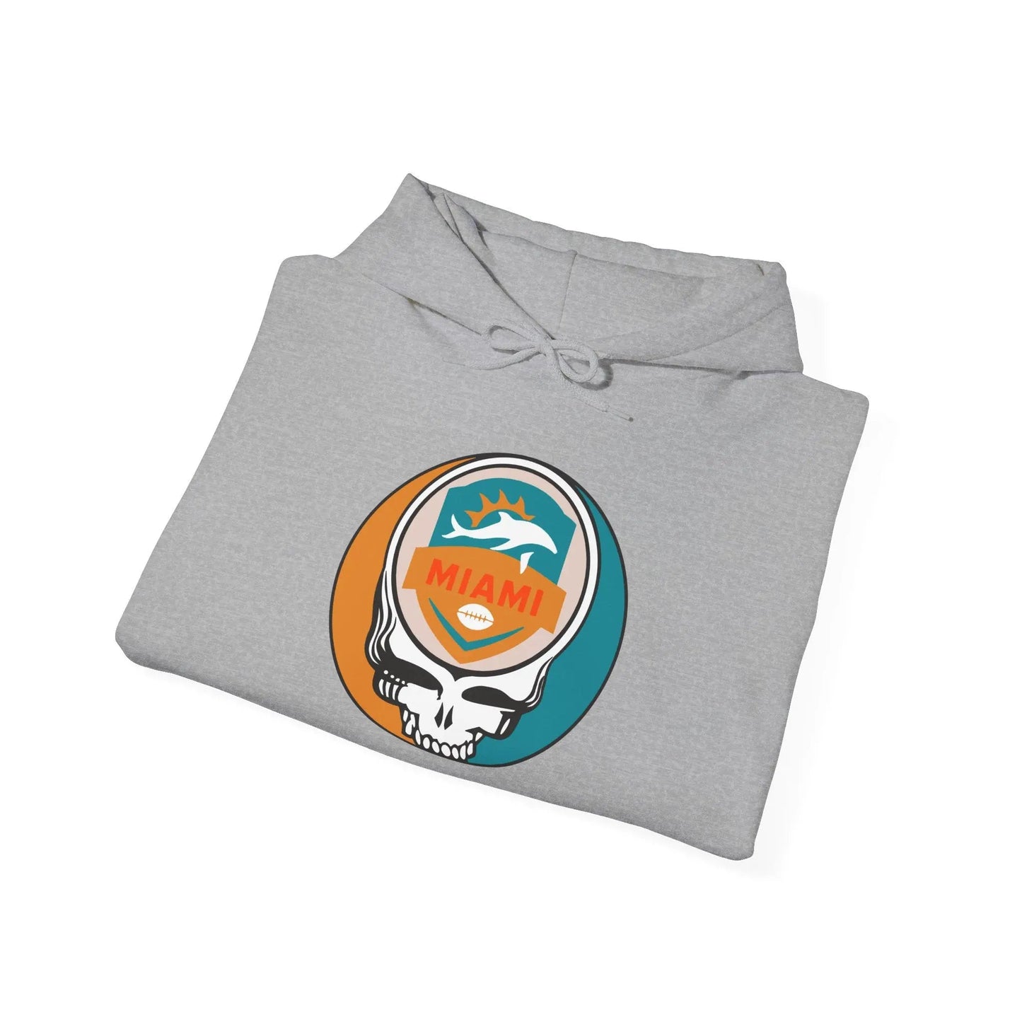 Miami Dolphins Stealie Grateful Dead Hooded Sweatshirt NFL The Gridiron Collection