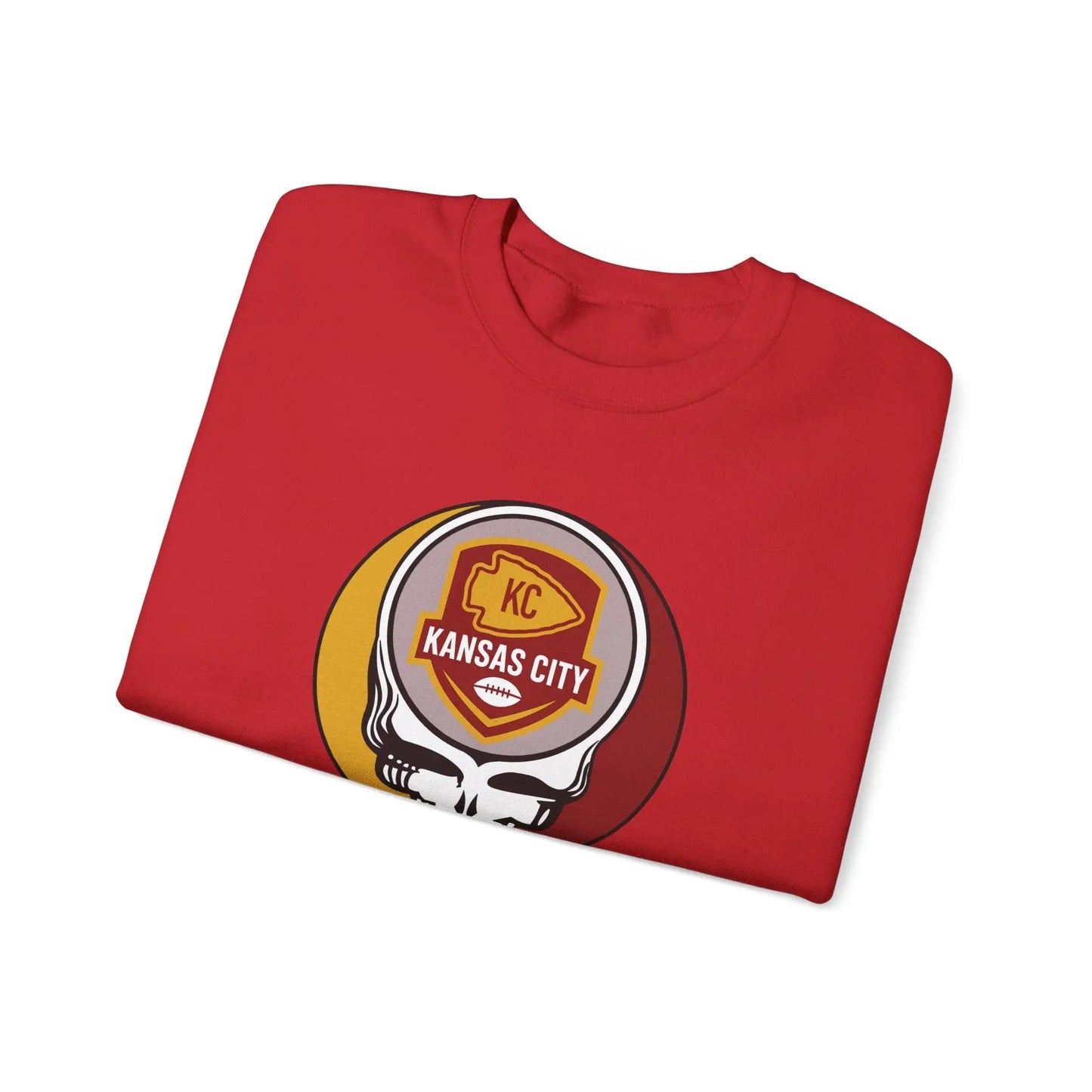 Kansas City Chiefs Grateful Dead Stealie Crewneck Sweatshirt Unisex NFL