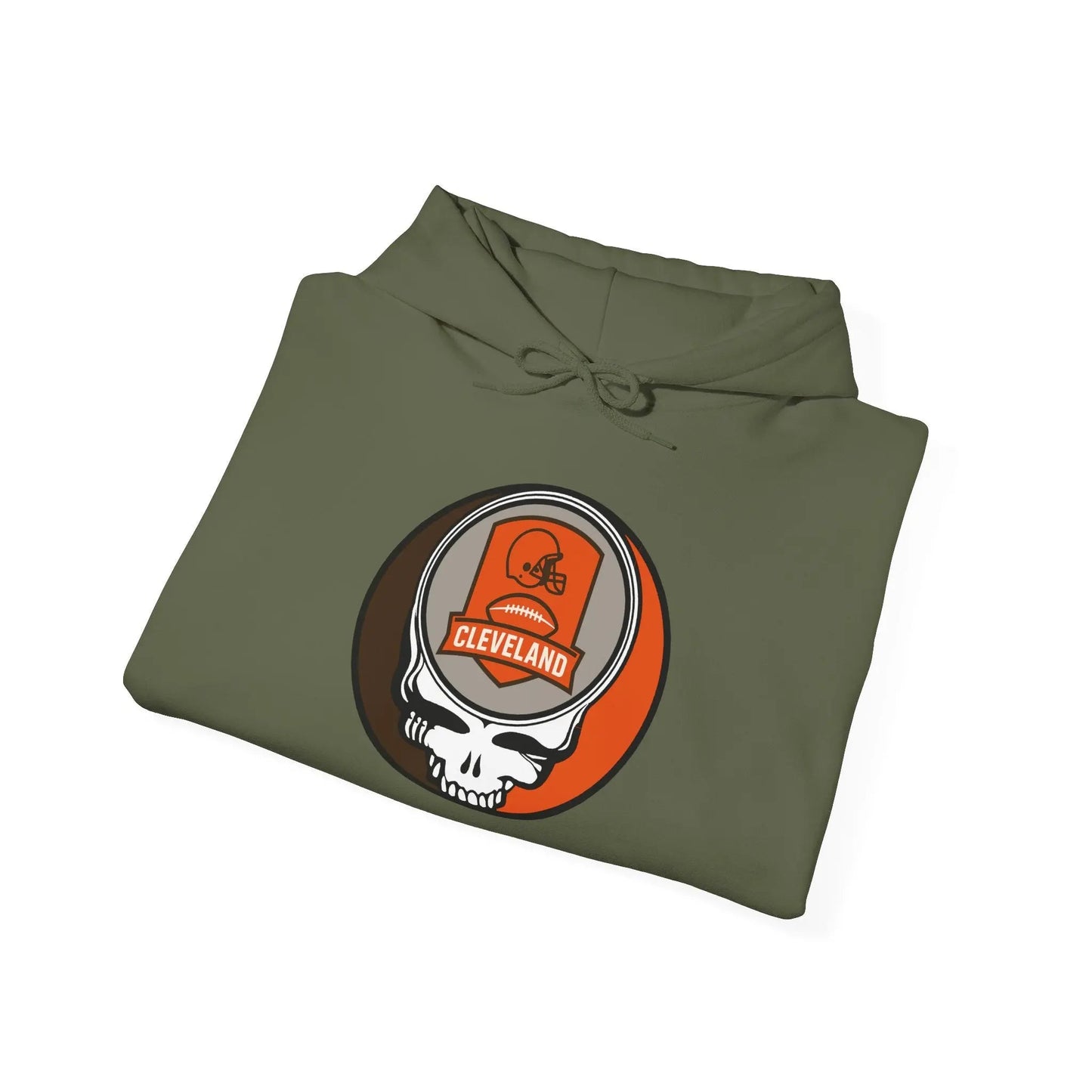 Cleveland Browns Stealie Hooded Sweatshirt Grateful Dead The Gridiron Collection