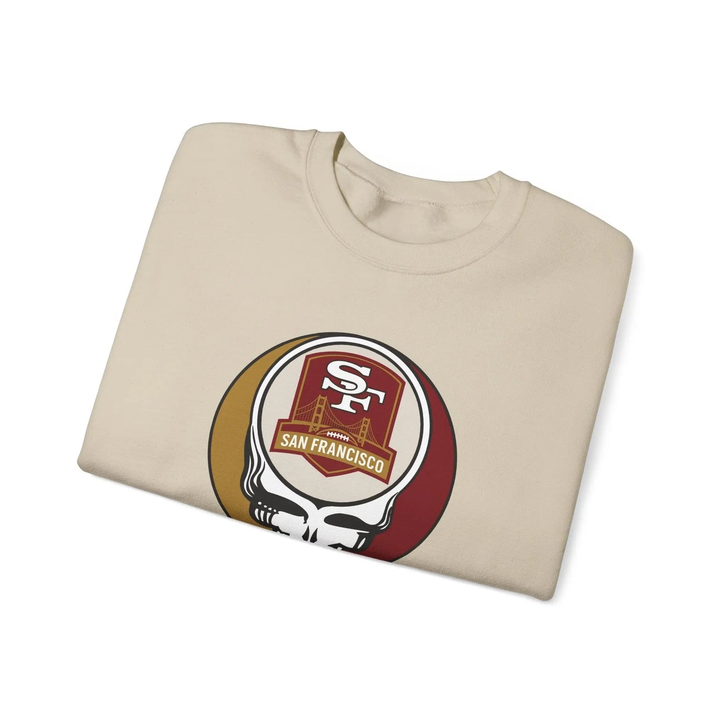 San Francisco 49ers Grateful Dead Stealie Crewneck Sweatshirt Heavy Blend
