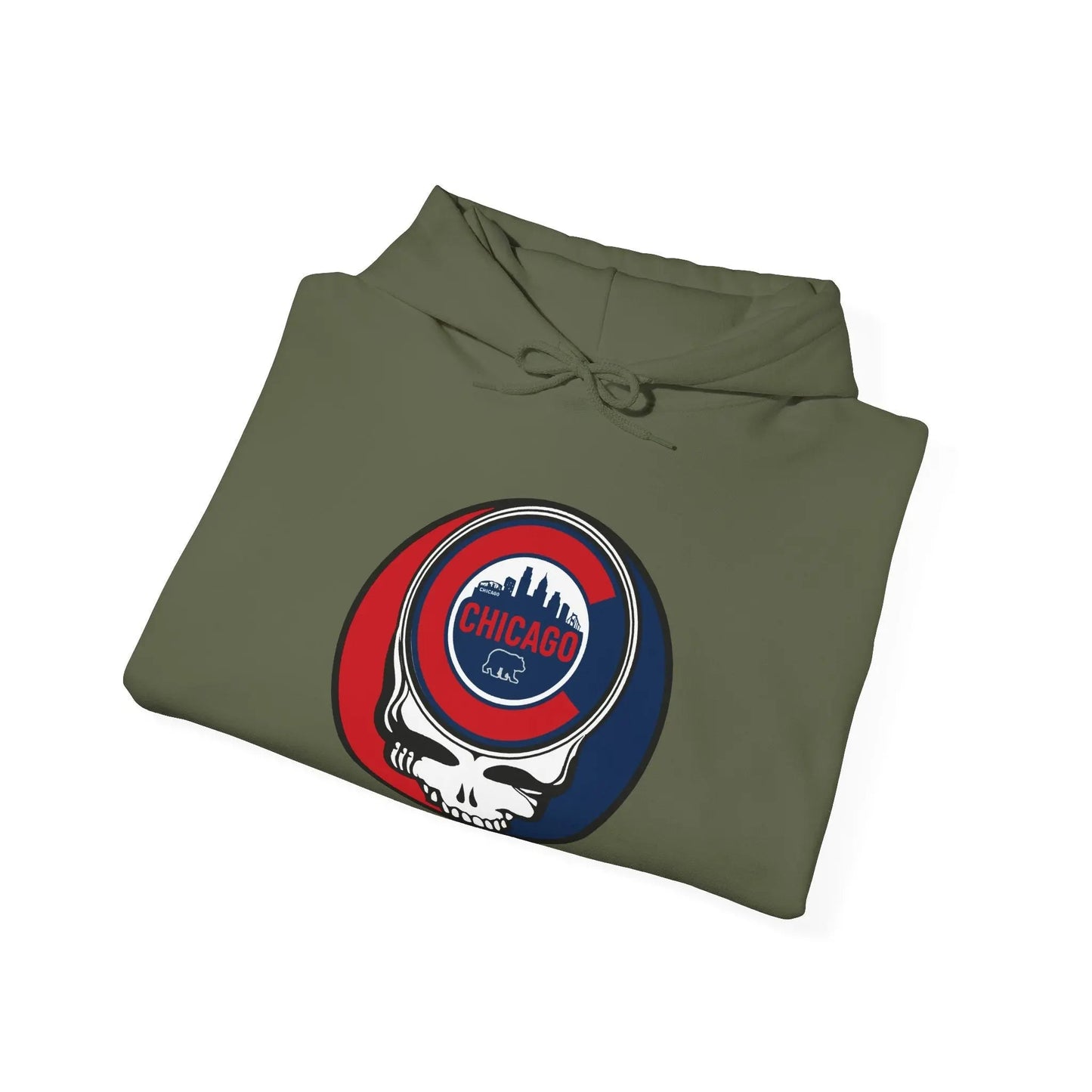 Grateful Dead Unisex Heavy Blend Hoodie The Ballpark Collection Chicago Baseball Edition