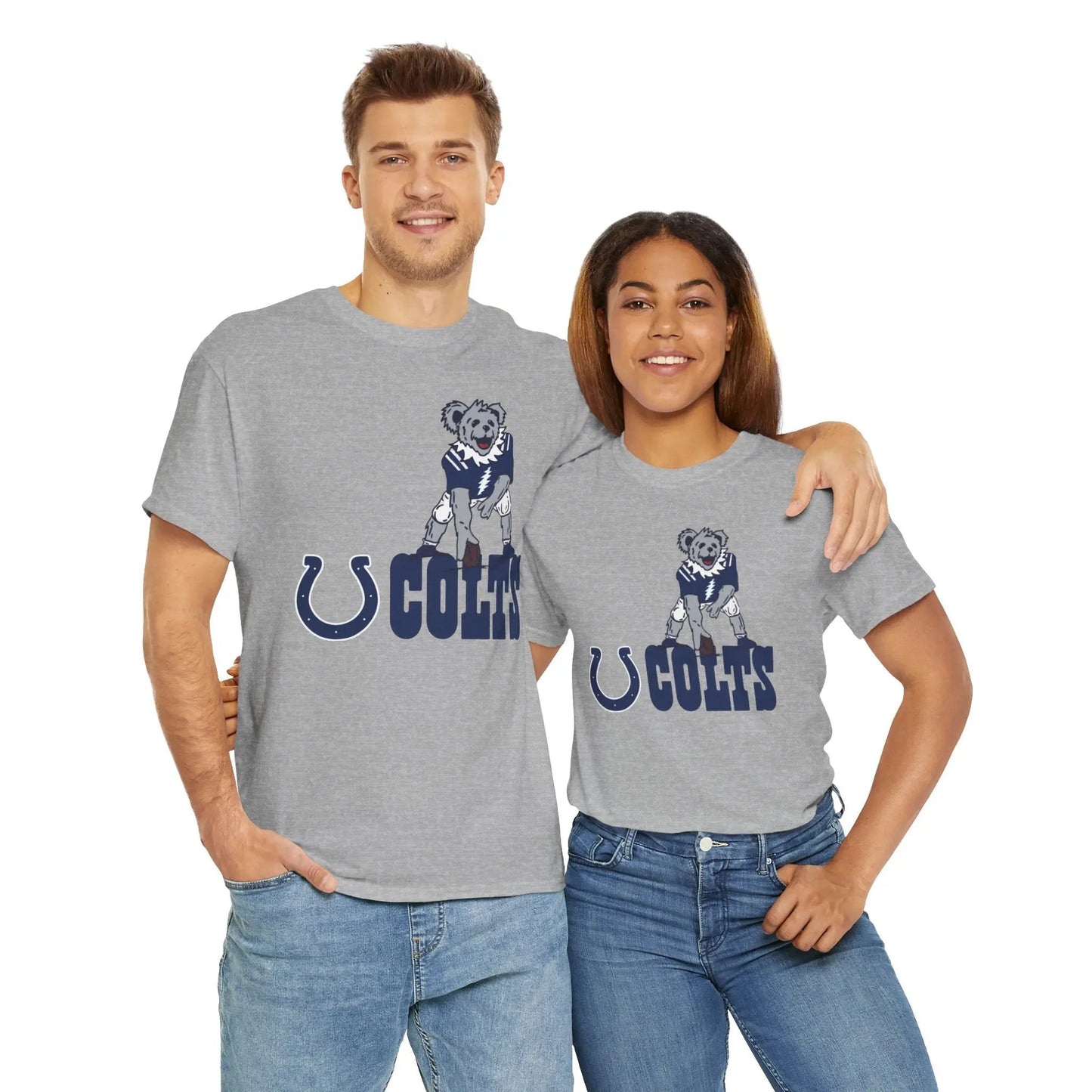 Indianapolis Colts Dancing Bear Grateful Dead T-Shirt The Gridiron Collection