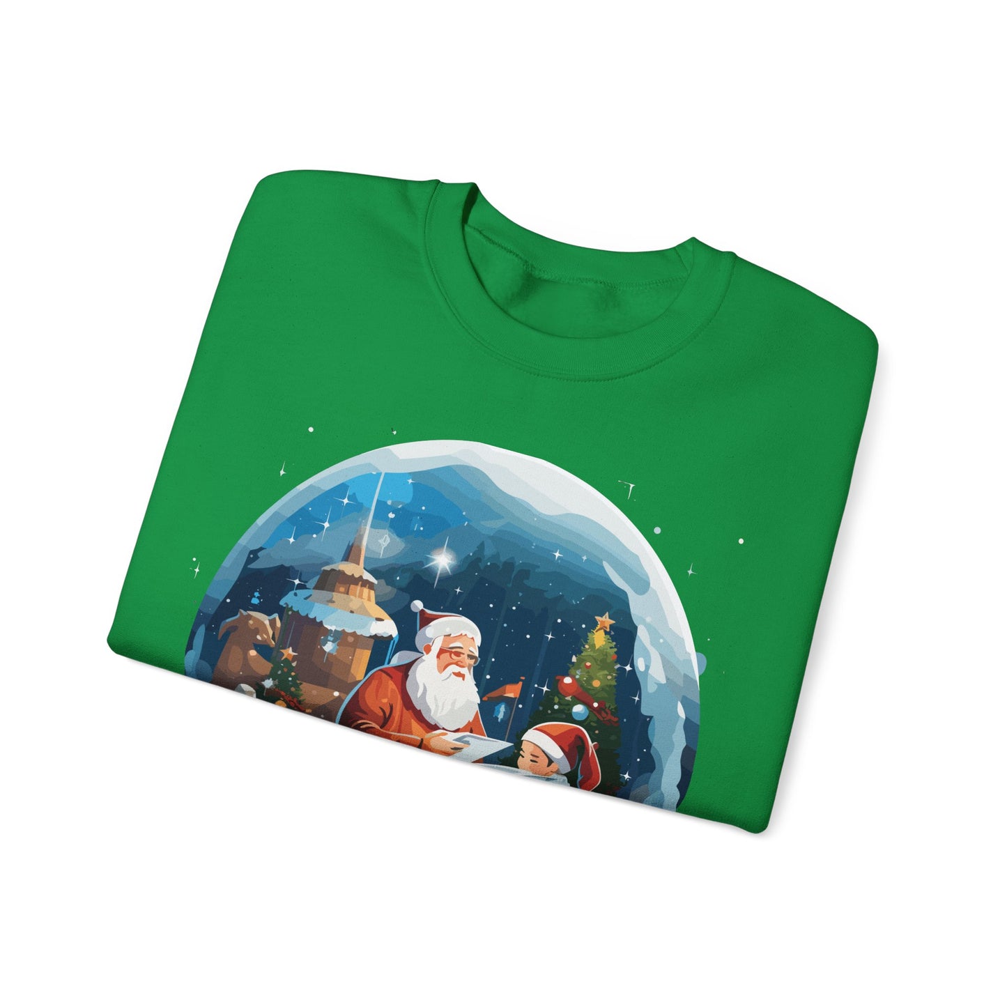 Santa reading book with people in space - Christmas Shirt, Holiday Xmas Shirt, Merry Christmas, Holiday Xmas, Unisex Xmas Shirt, Christmas Sweatshirt, Christmas Apparel, Xmas Celebration Shirt, Matching Family Outfits, Christmas Gifts