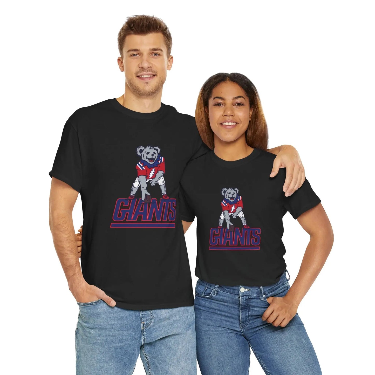 New York Giants Dancing Bear Grateful Dead T-Shirt The Gridiron Collection
