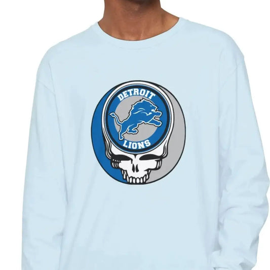 Detroit Lions Stealie Garment-Dyed Long Sleeve T-Shirt The Gridiron Collection