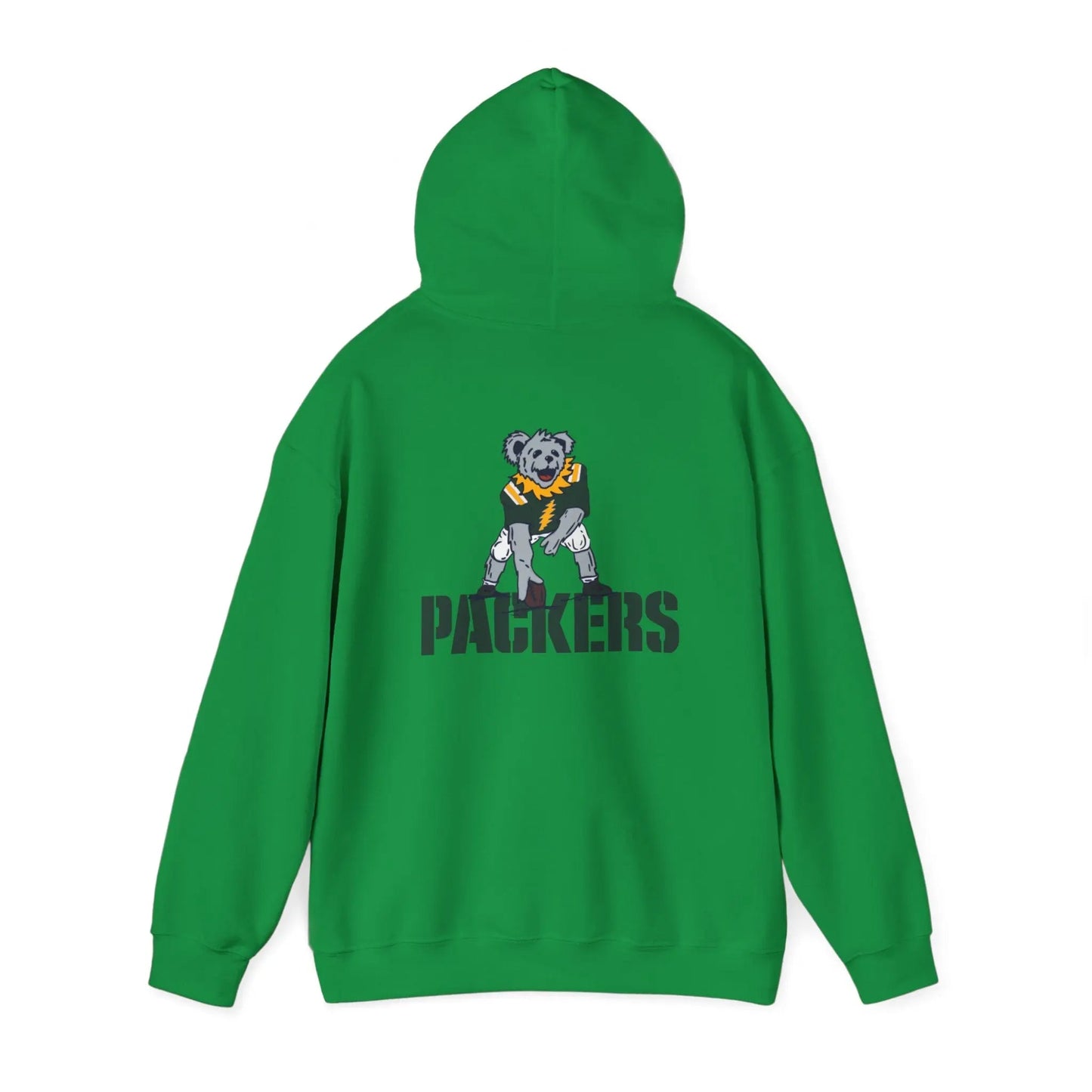 Green Bay Packers Dancing Bear Unisex Hoodie Two-Sided The Gridiron Collection