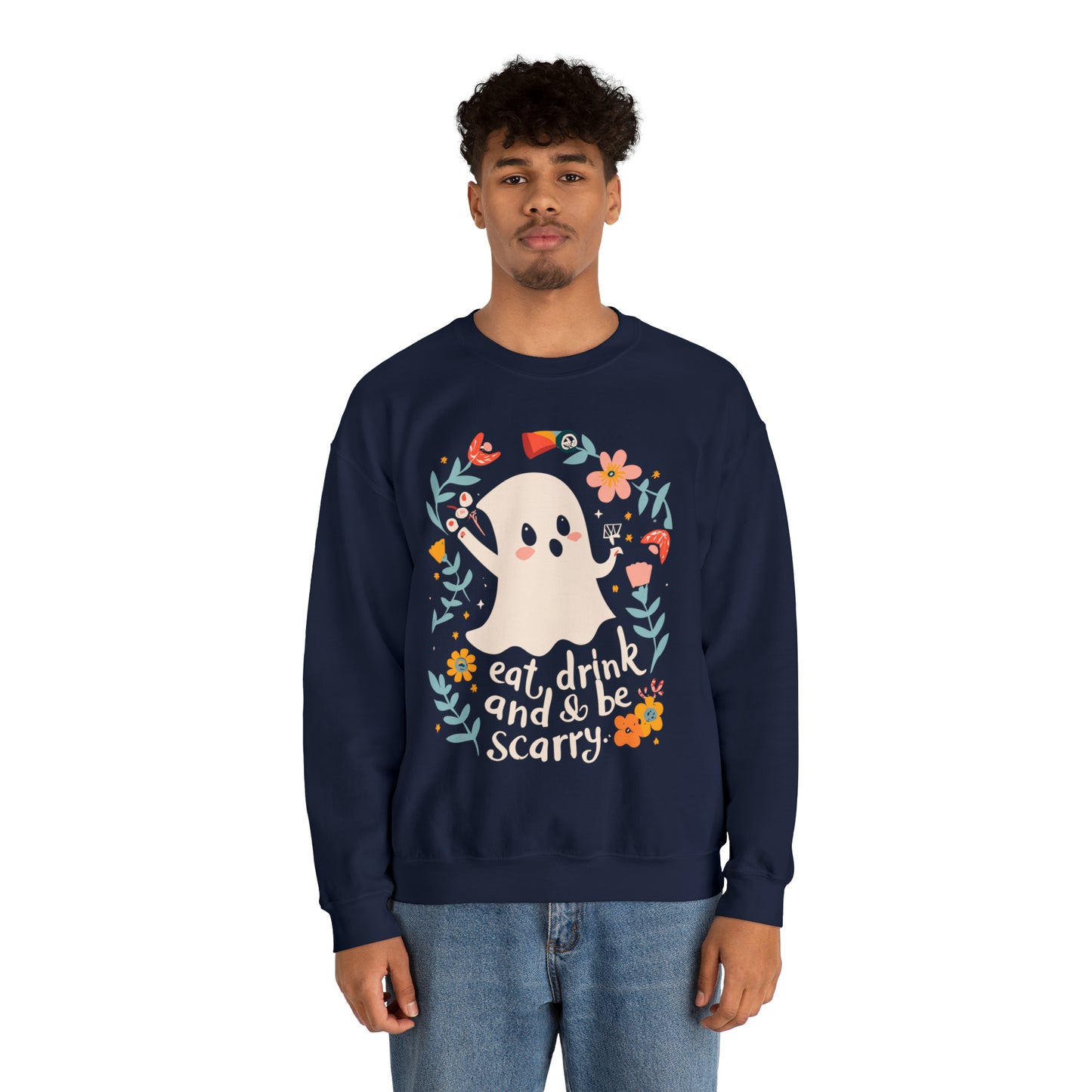 Spooky Eat, Drink and Scary Halloween Sweatshirt, Spooky Season Halloween Sweatshirt, Halloween Costume, Spooky Sweatshirt, Halloween Gifts