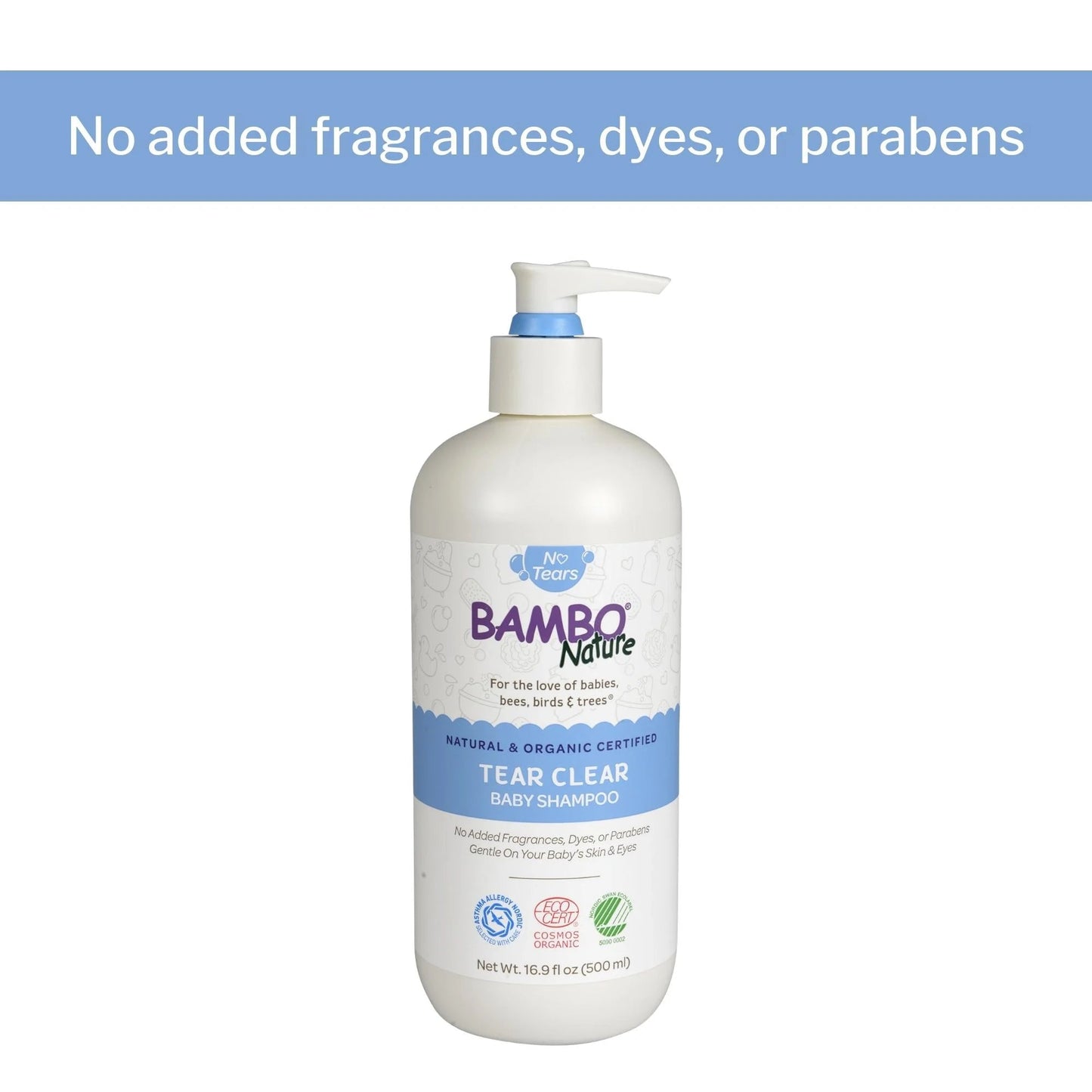 Bambo Nature Tear Clear Baby Shampoo — 16.9 fl oz Pump Bottle