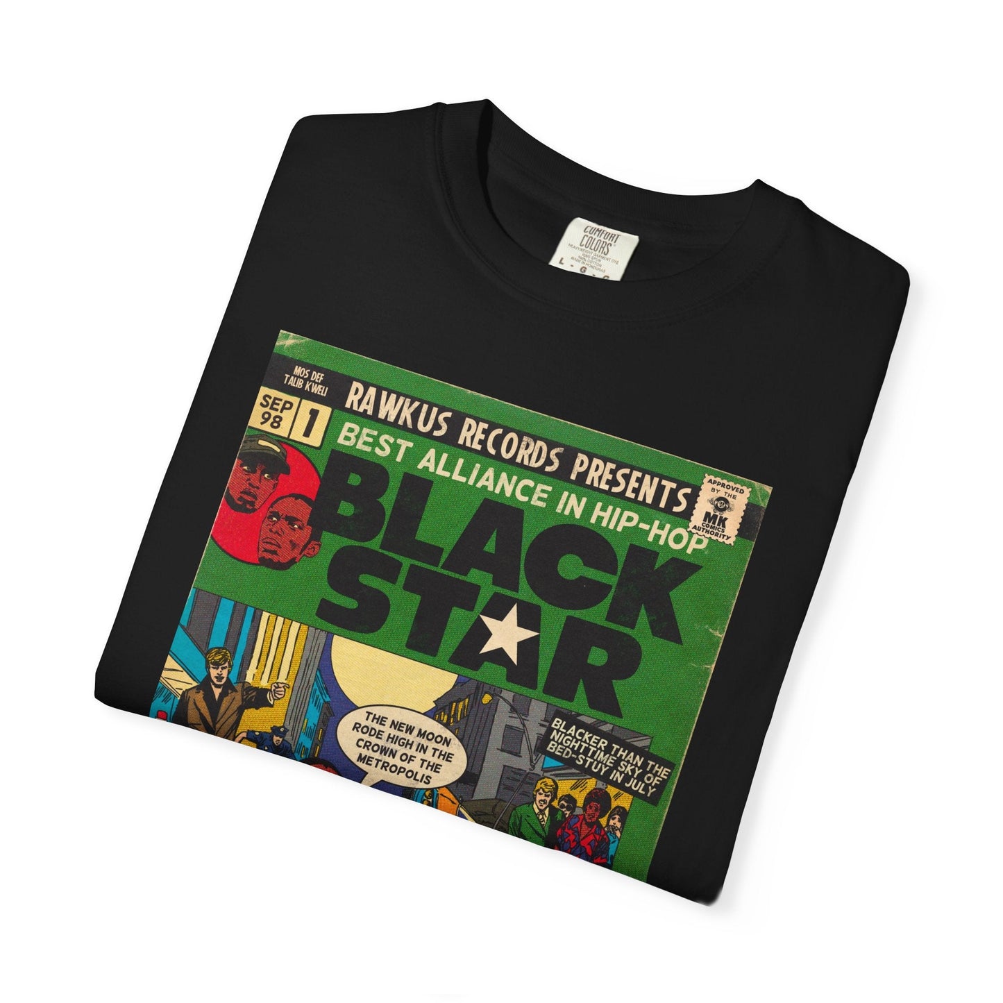 Black Star Unisex Comfort Colors T-shirt 100% Ring-Spun Cotton