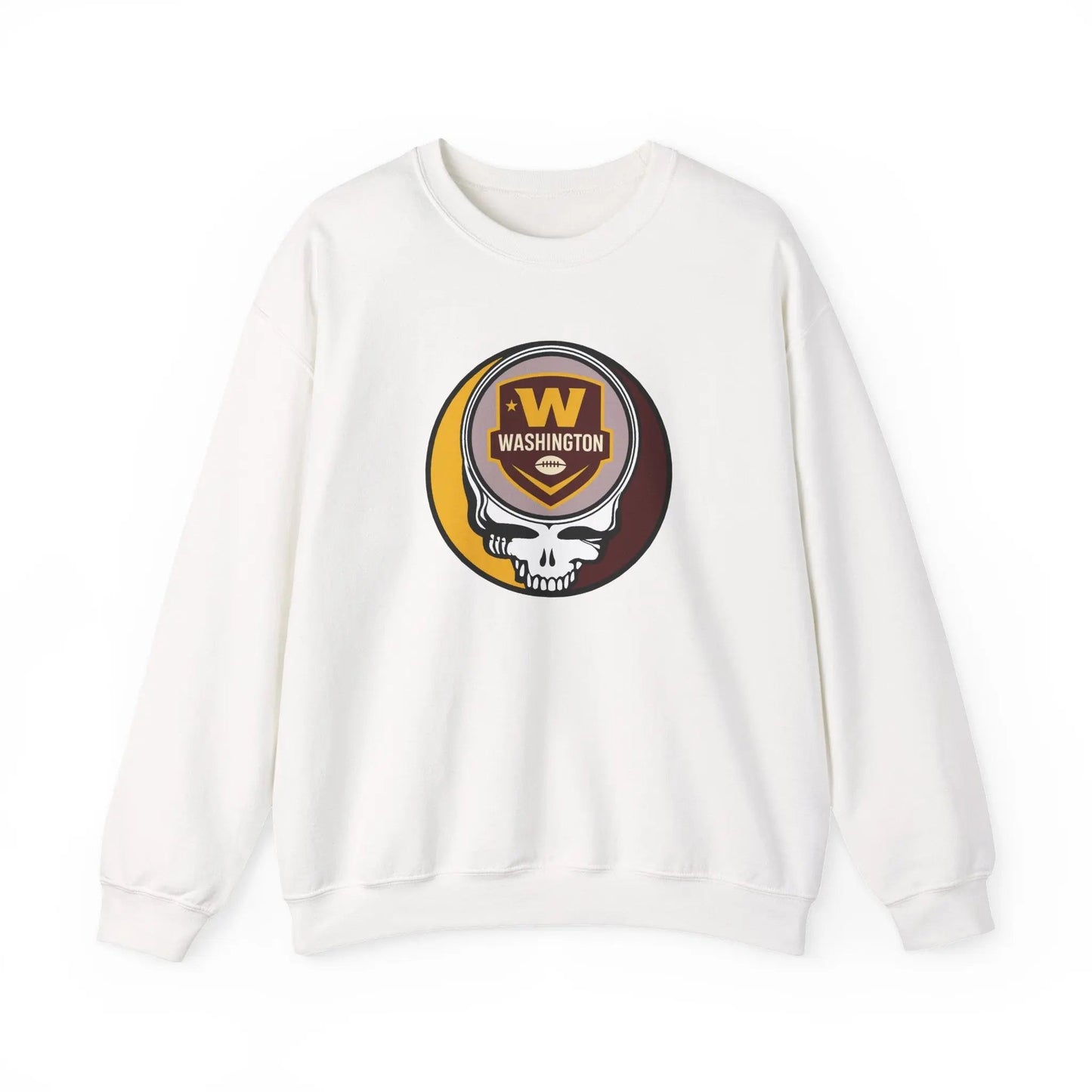 Washington Commanders Grateful Dead Stealie Crewneck Sweatshirt The Gridiron Collection NFL