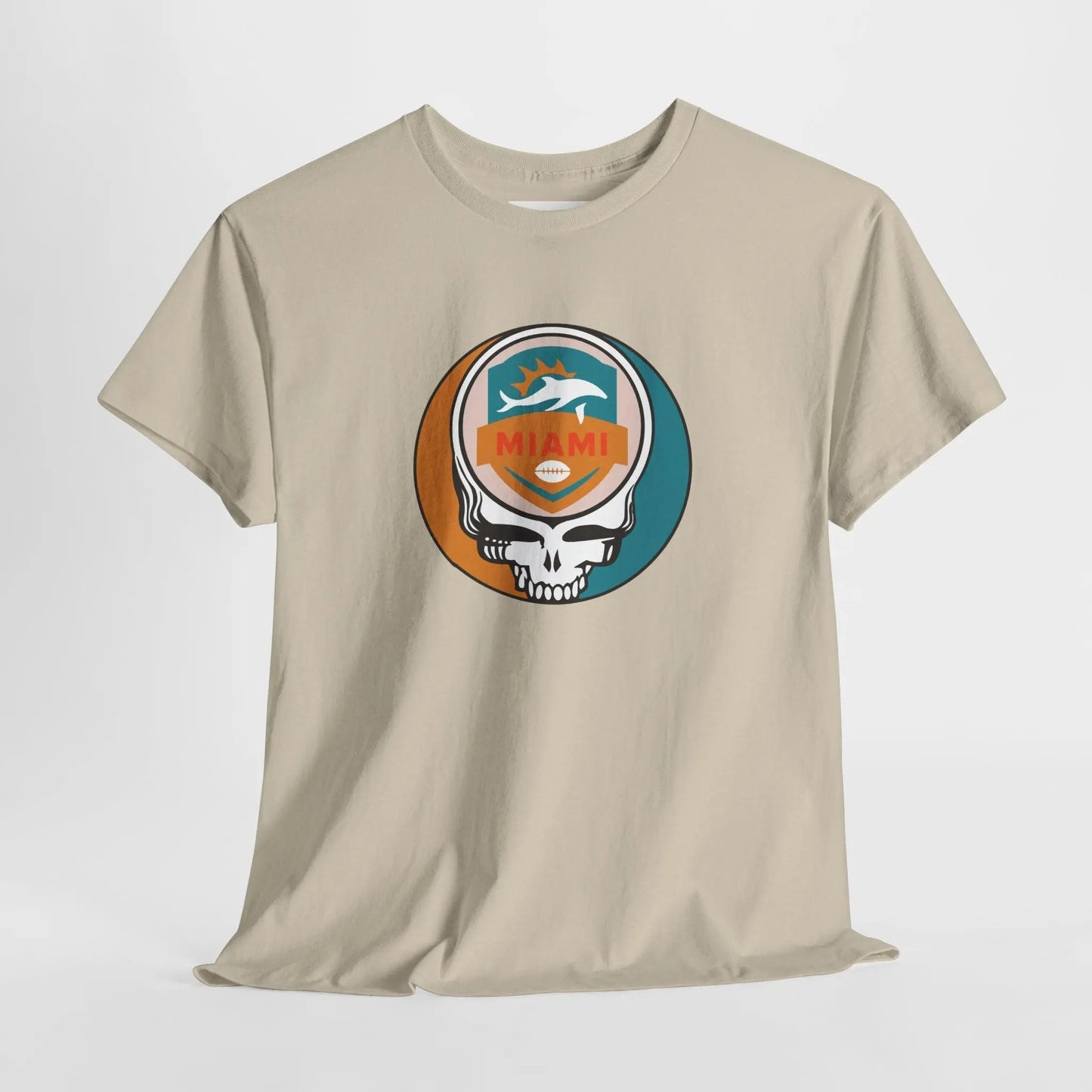 Miami Dolphins Steal Your Face Football Edition T-Shirt The Gridiron Collection