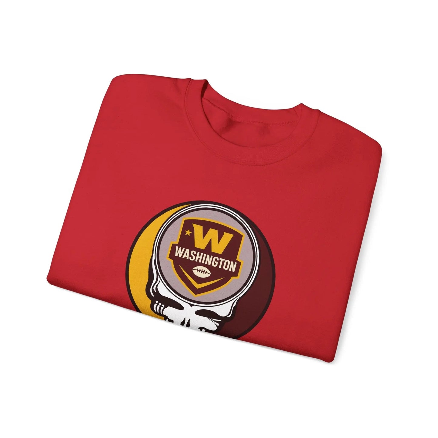 Washington Commanders Grateful Dead Stealie Crewneck Sweatshirt The Gridiron Collection NFL
