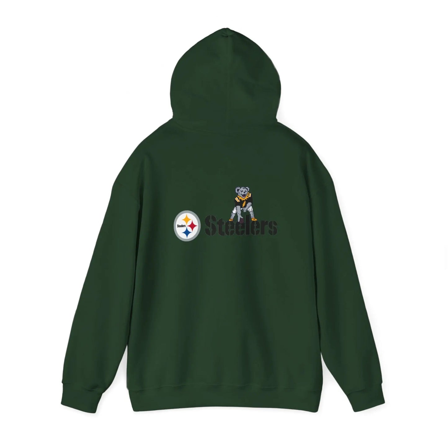 Pittsburgh Steelers Dancing Bear Two-Sided Unisex Hoodie The Gridiron Collection