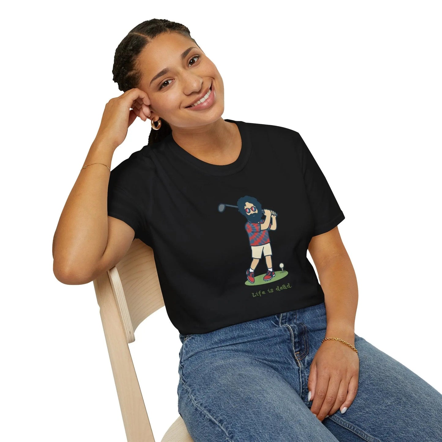 Life is Dead Golfing Jerry T-Shirt Grateful Dead