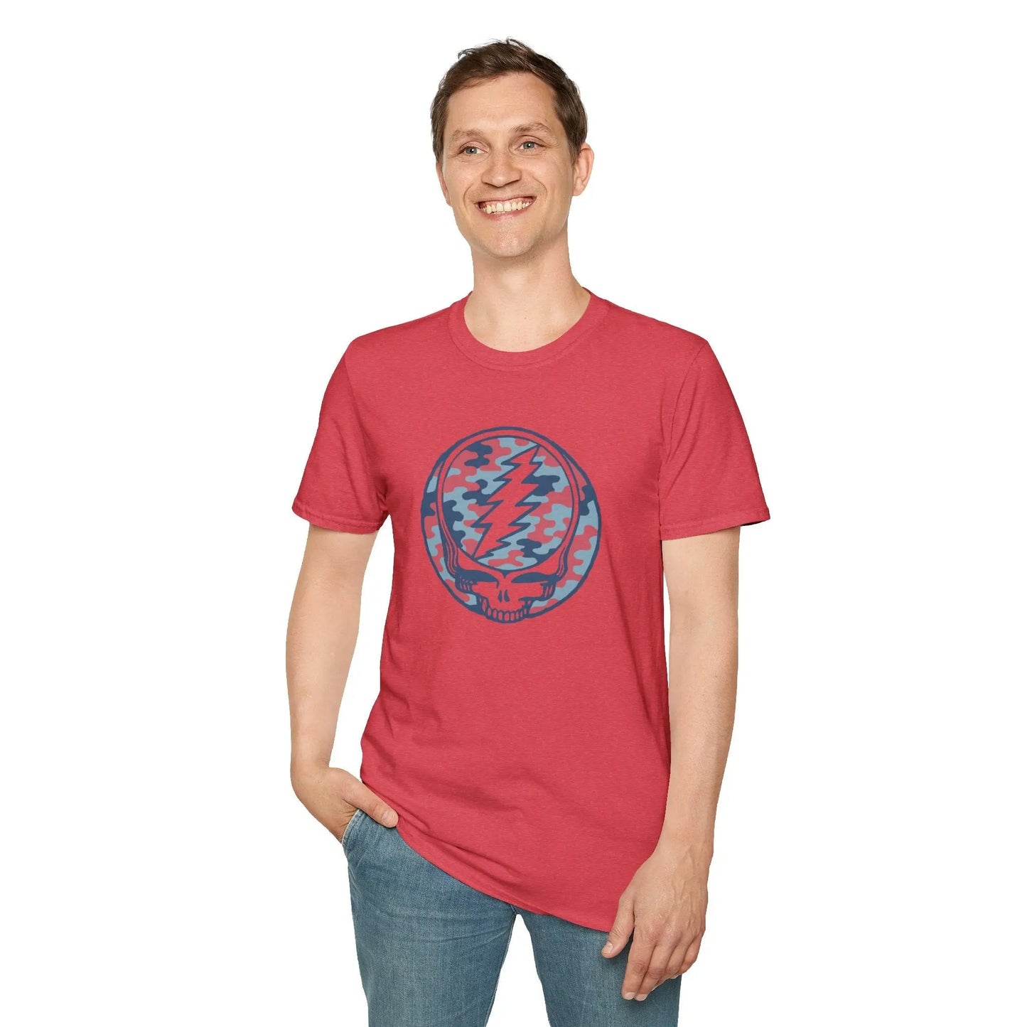Camo Stealie Color Match Grateful Dead Vineyard Collection T-Shirt