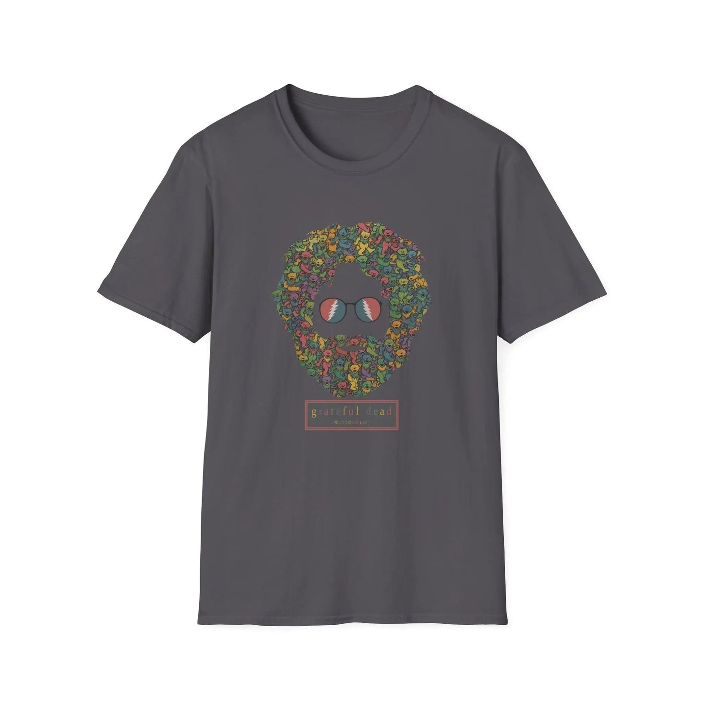 Jerry Garcia Dancing Bears Face Soft TShirt Vineyard Collection Grateful Dead