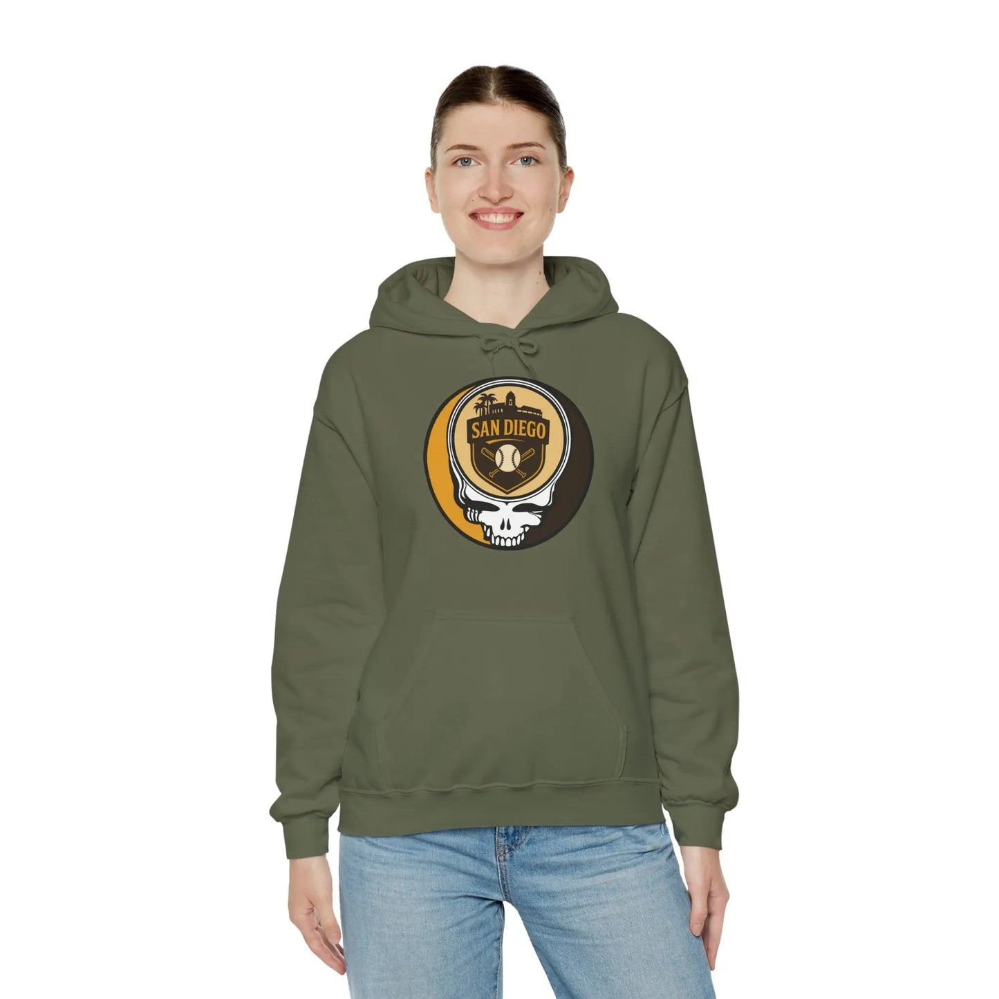 San Diego Baseball Edition Stealie Grateful Dead Unisex Heavy Blend Hoodie MLB