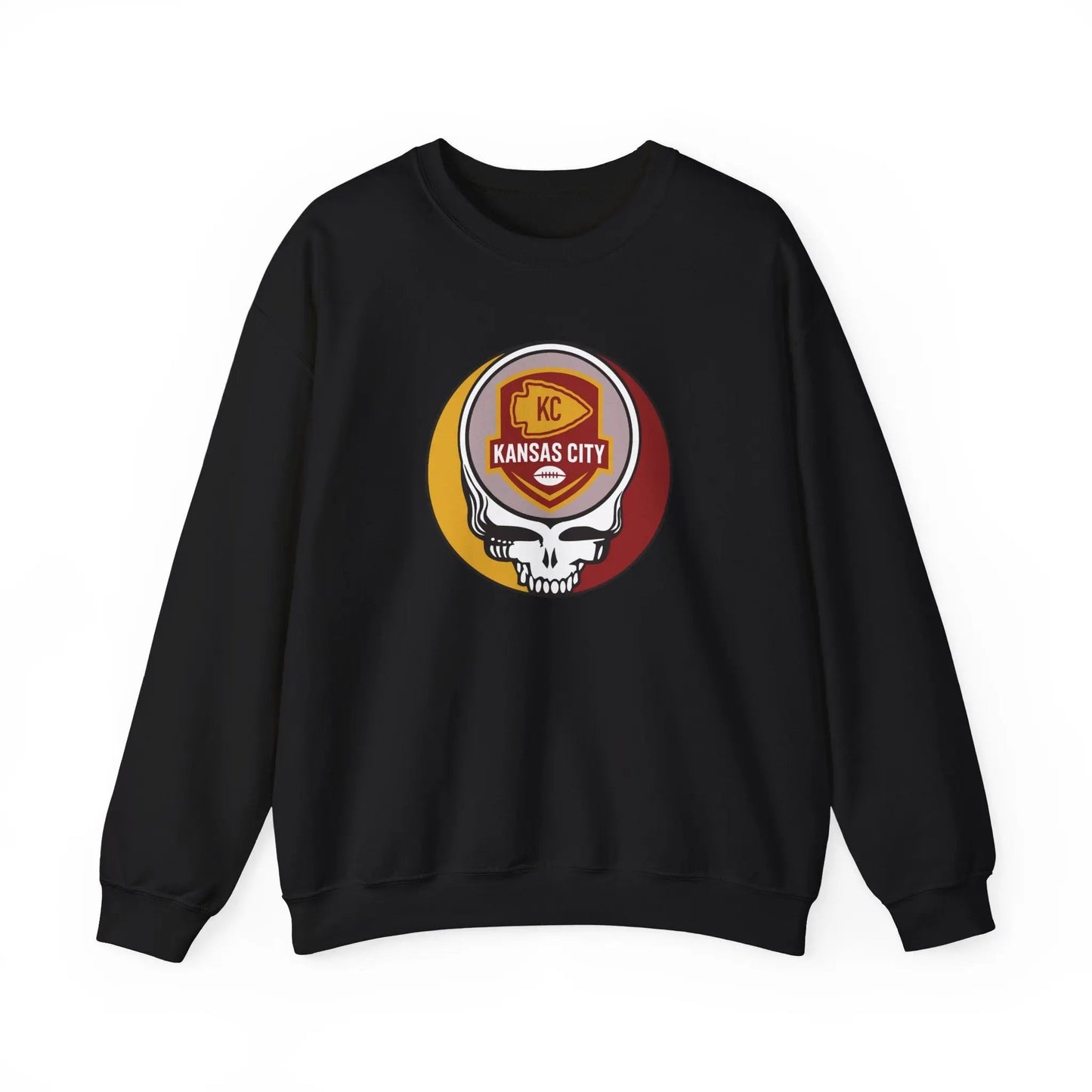 Kansas City Chiefs Grateful Dead Stealie Crewneck Sweatshirt Unisex NFL