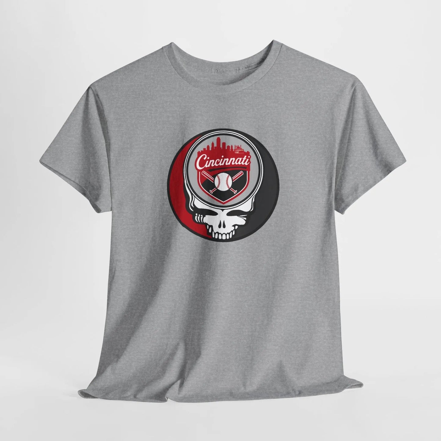 Grateful Dead Steal Your Face Cincinnati Baseball Edition T-Shirt MLB