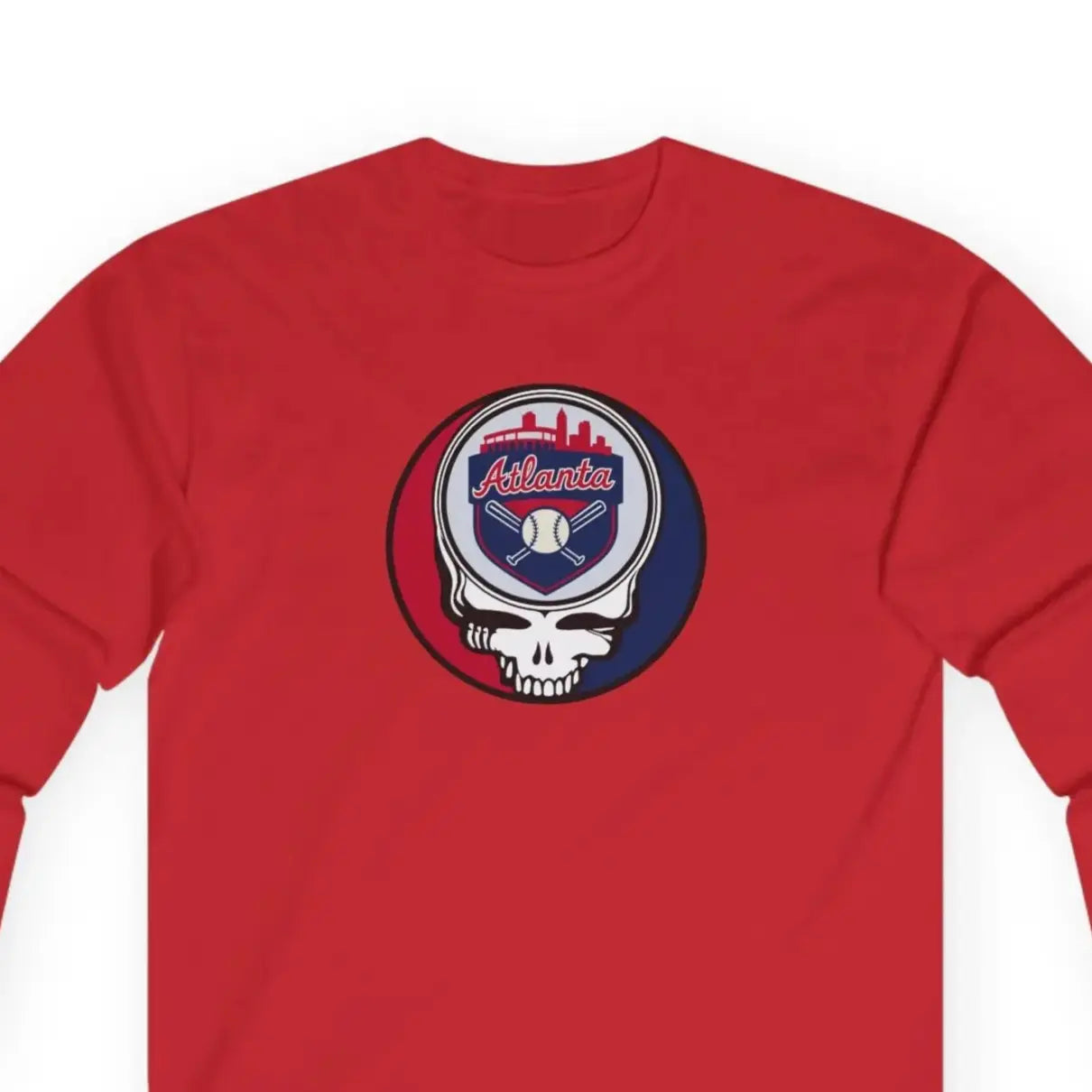 Atlanta Baseball Edition Classic Stealie Long Sleeve Tee Ultra-Cotton MLB