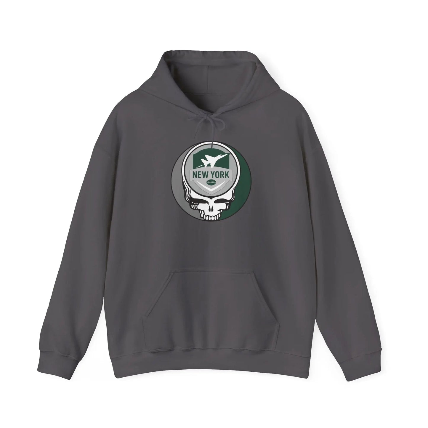 New York Jets Stealie Hoodie Grateful Dead Hooded Sweatshirt The Gridiron Collection