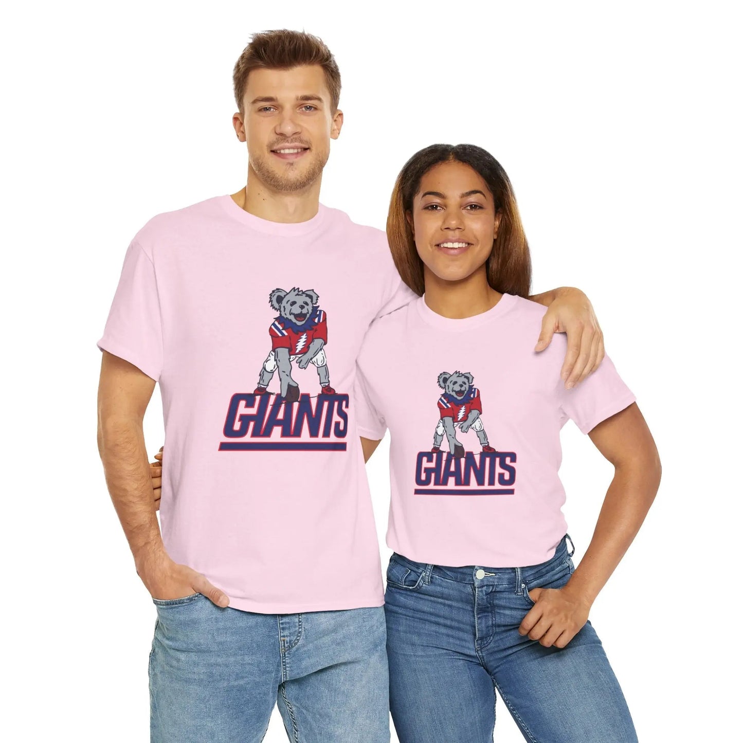 New York Giants Dancing Bear Grateful Dead T-Shirt The Gridiron Collection
