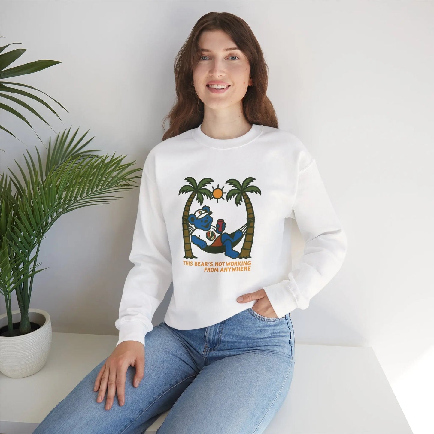 Crewneck Sweatshirt Heavy Blend Unisex Life is dead