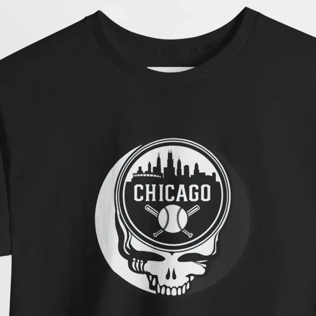 Grateful Dead Steal Your Face Chicago Baseball Edition T-Shirt The Ballpark Collection