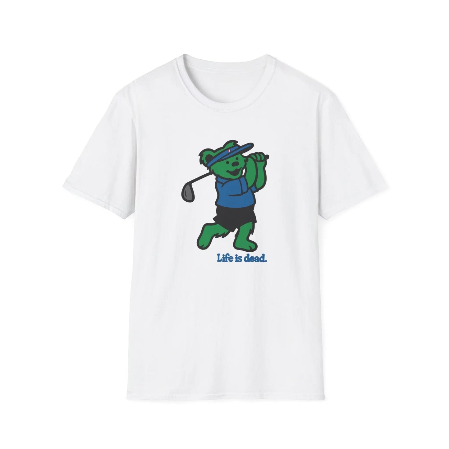 Golfing Bear Life is Dead TShirt Grateful Dead