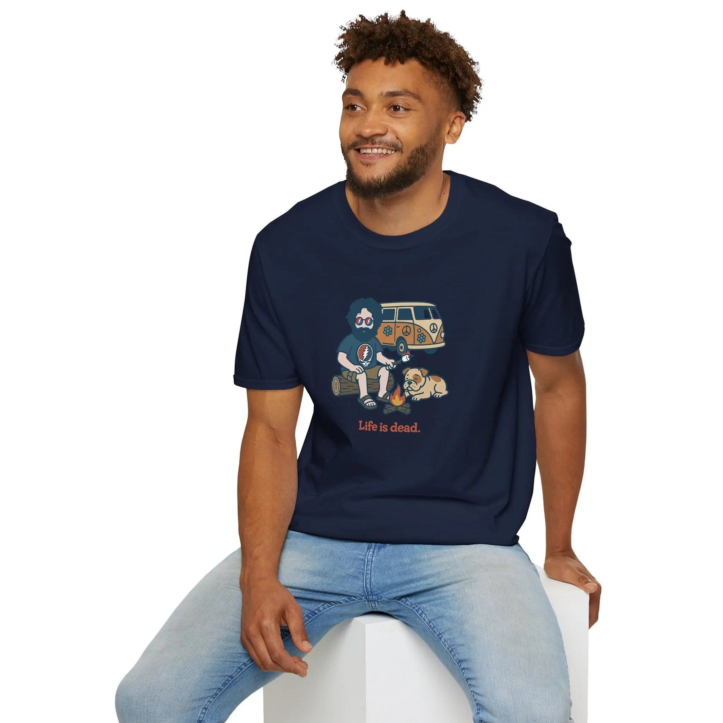 Grateful Dead Life is Dead Soft-Style T-Shirt Campin' Jerry