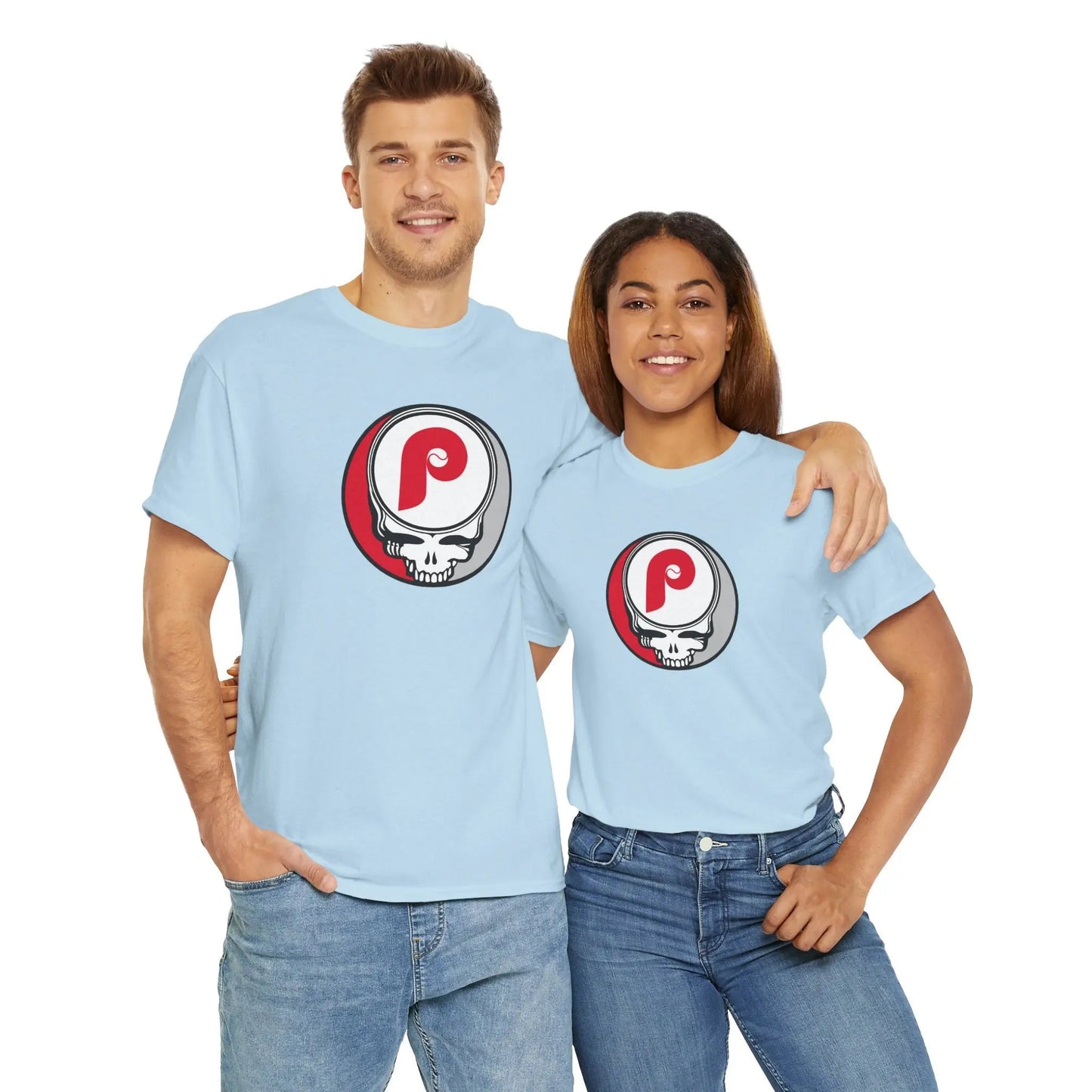 Philadelphia Phillies Grateful Dead Steal Your Face T-Shirt MLB