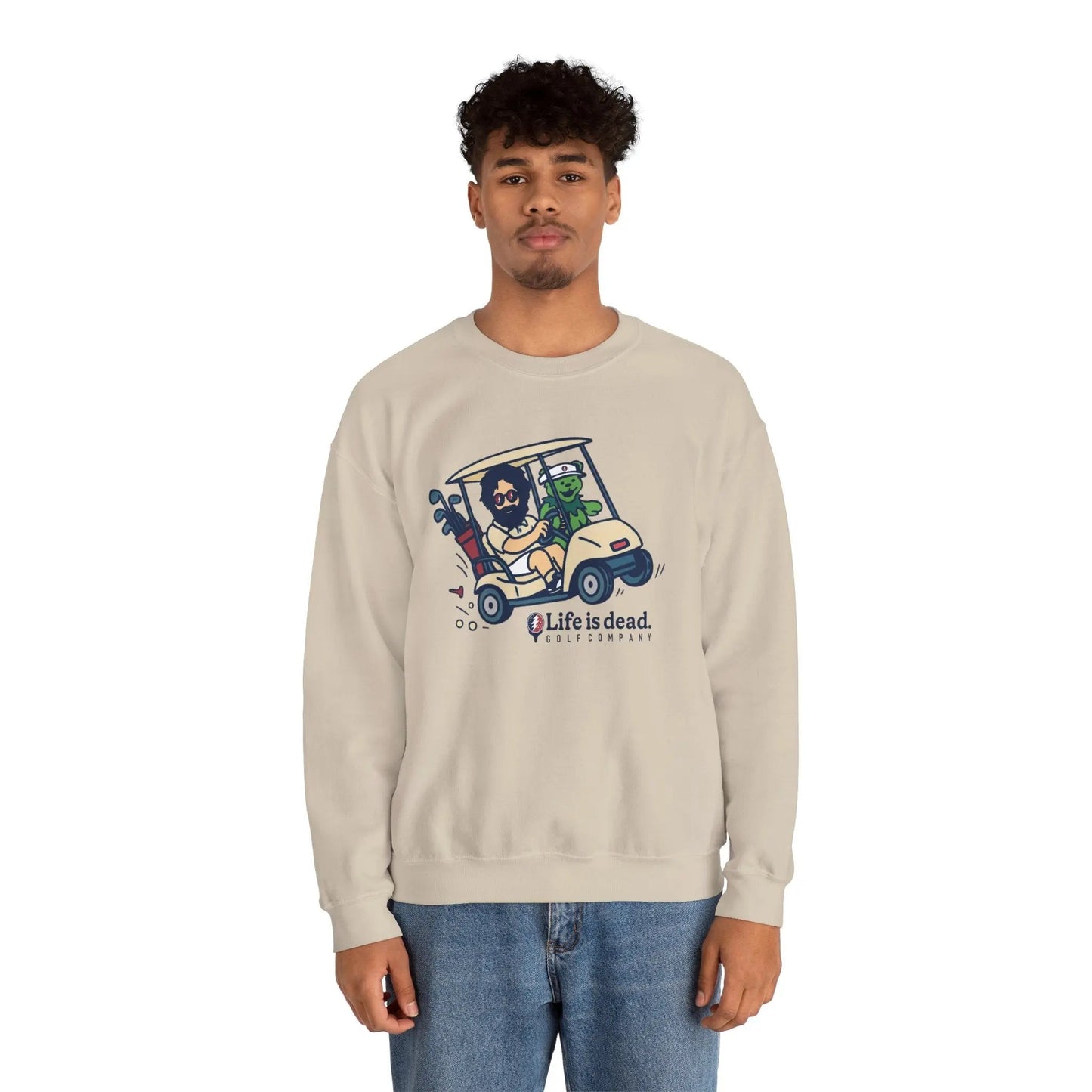 Life is dead. Crewneck Sweatshirt Unisex Heavy Blend Crewneck Sweatshirt Gildan