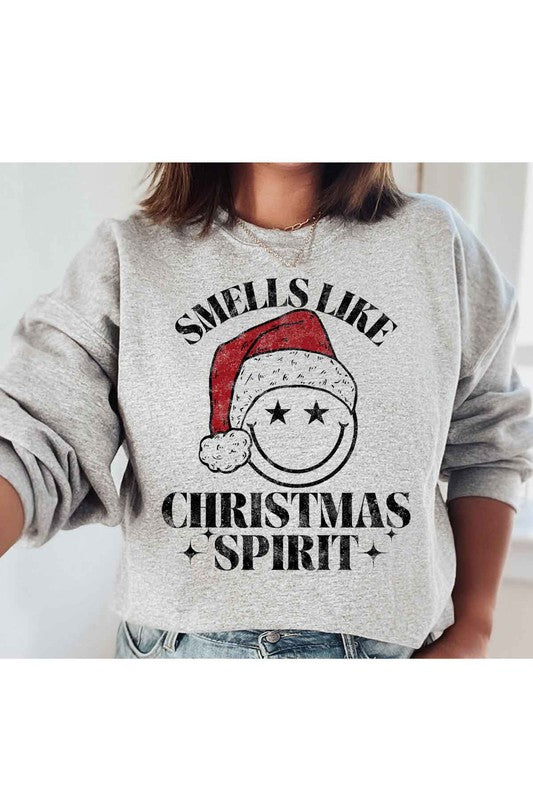 Christmas Spirit Graphic Sweatshirt Plus Size