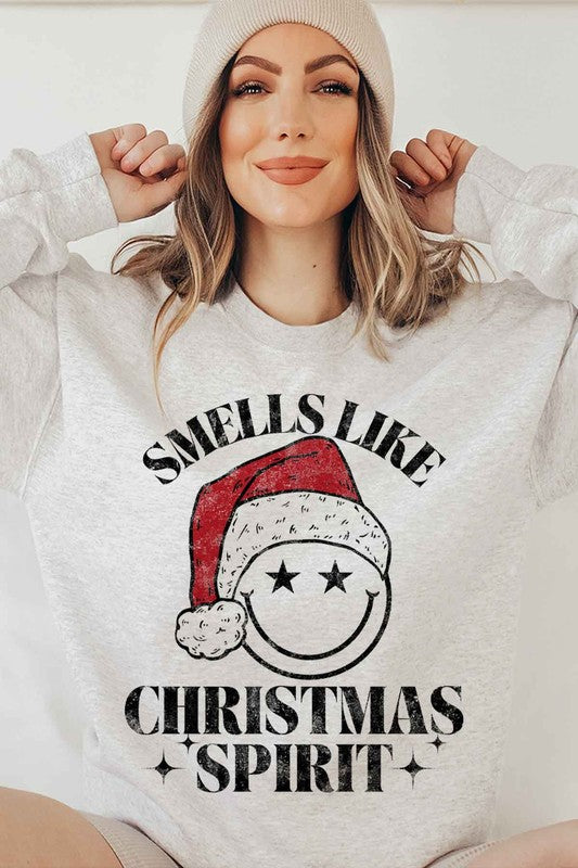 Christmas Spirit Graphic Sweatshirt Plus Size