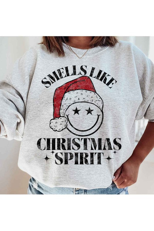 Christmas Spirit Graphic Sweatshirt Plus Size