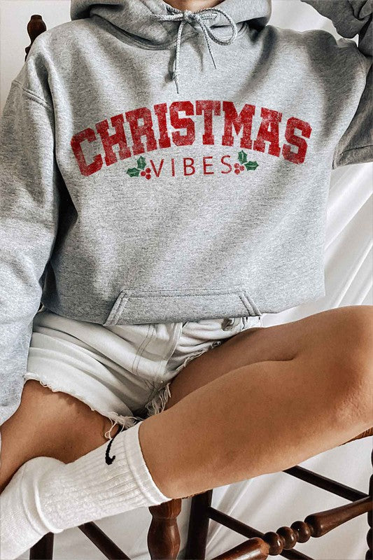 Christmas Vibes Christmas Graphic Hoodie Classic Fit Unisex 100% Cotton